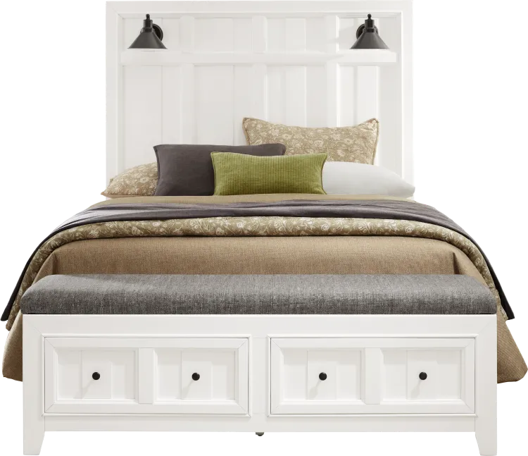 3 pc queen storage bed
