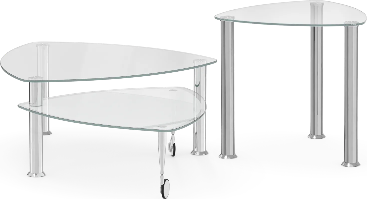Landmark II Silver 2 Pc Table Set