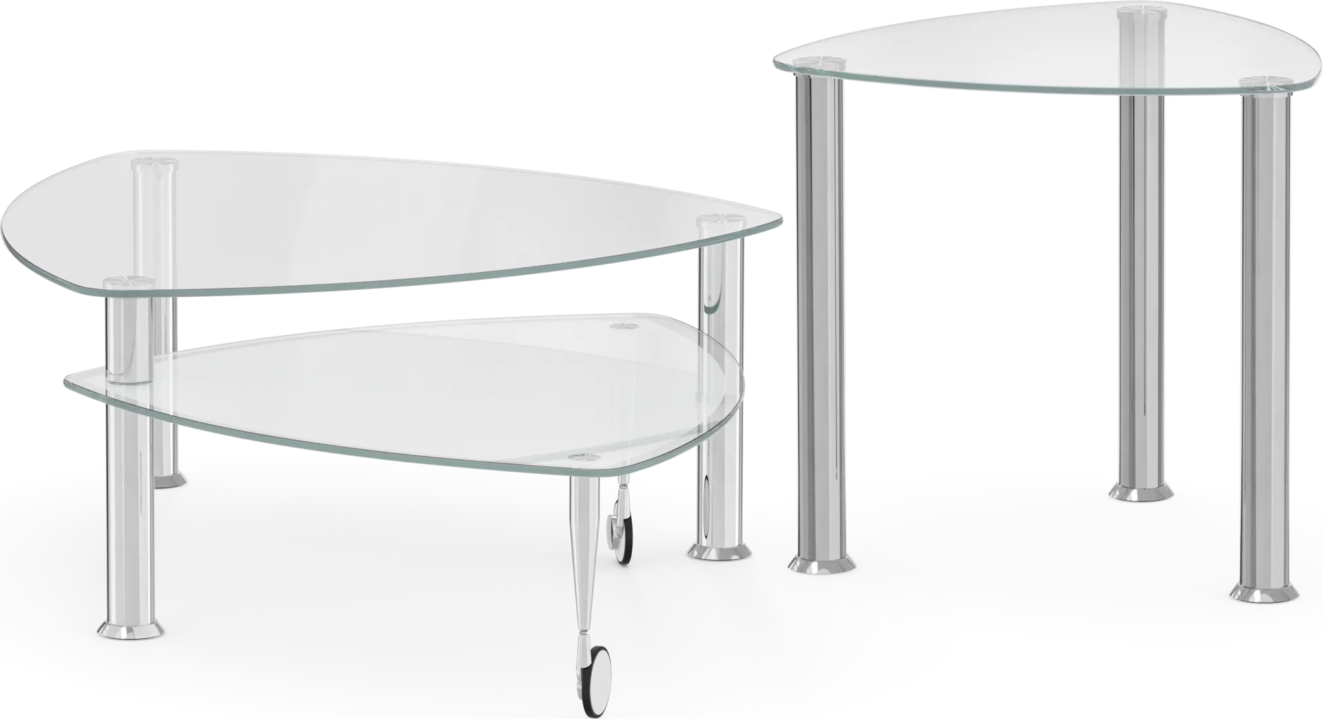 Landmark II Silver 2 Pc Table Set - Image 1