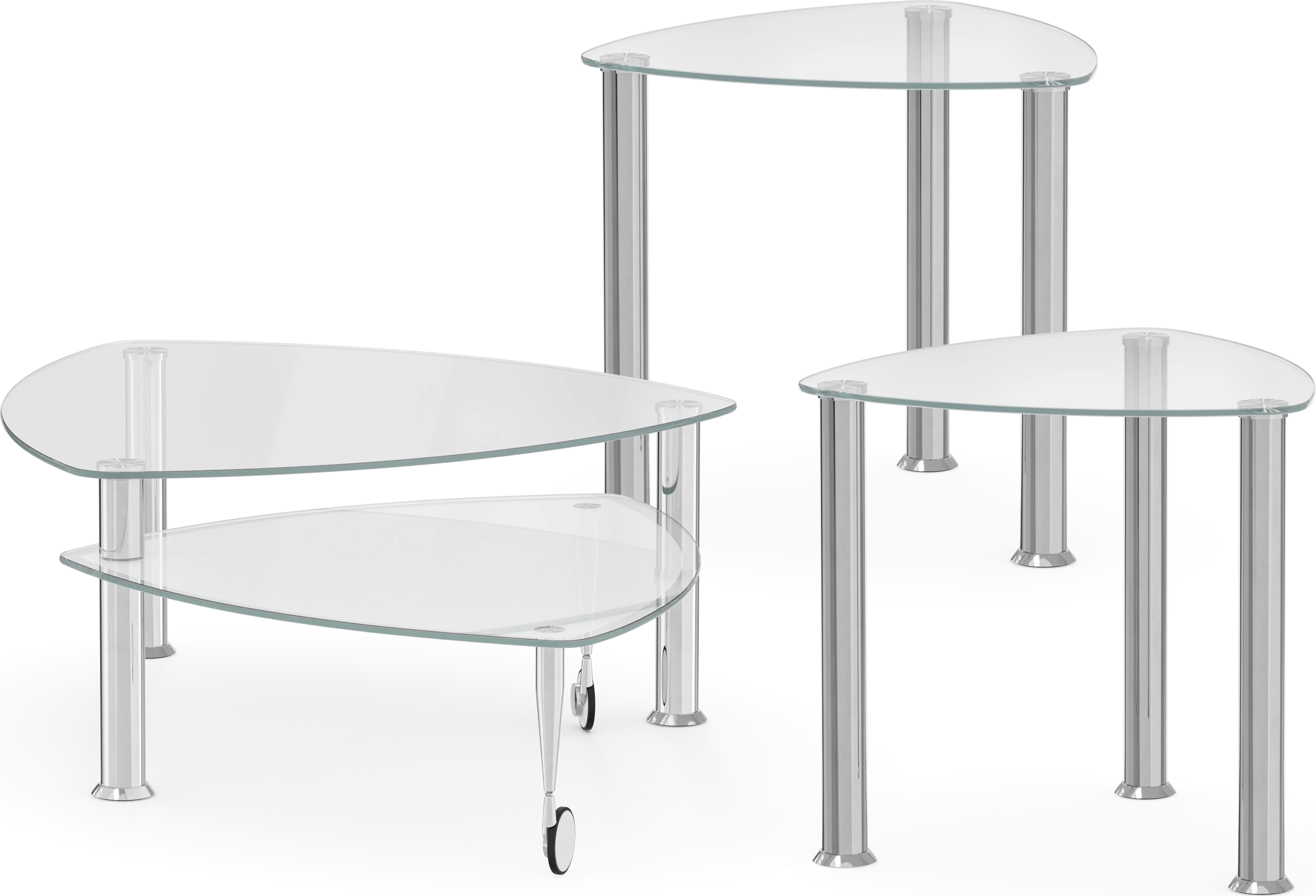 Landmark II Silver 3 Pc Table Set - Thumbnail - Image 1