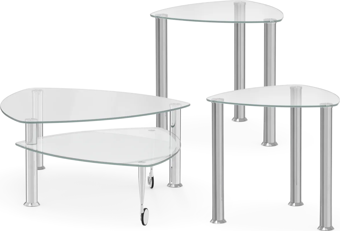 Landmark II Silver 3 Pc Table Set