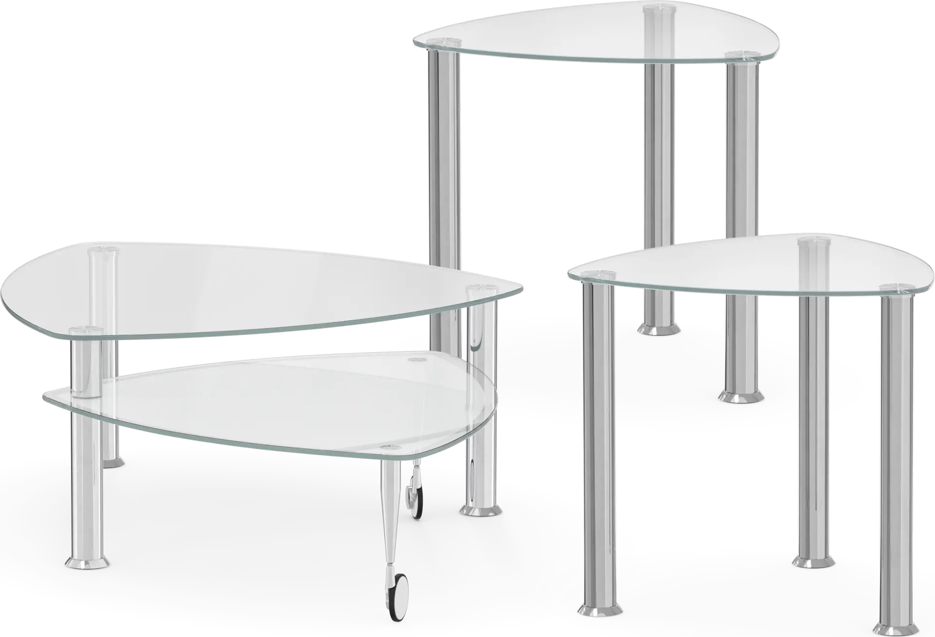 Landmark II Silver 3 Pc Table Set