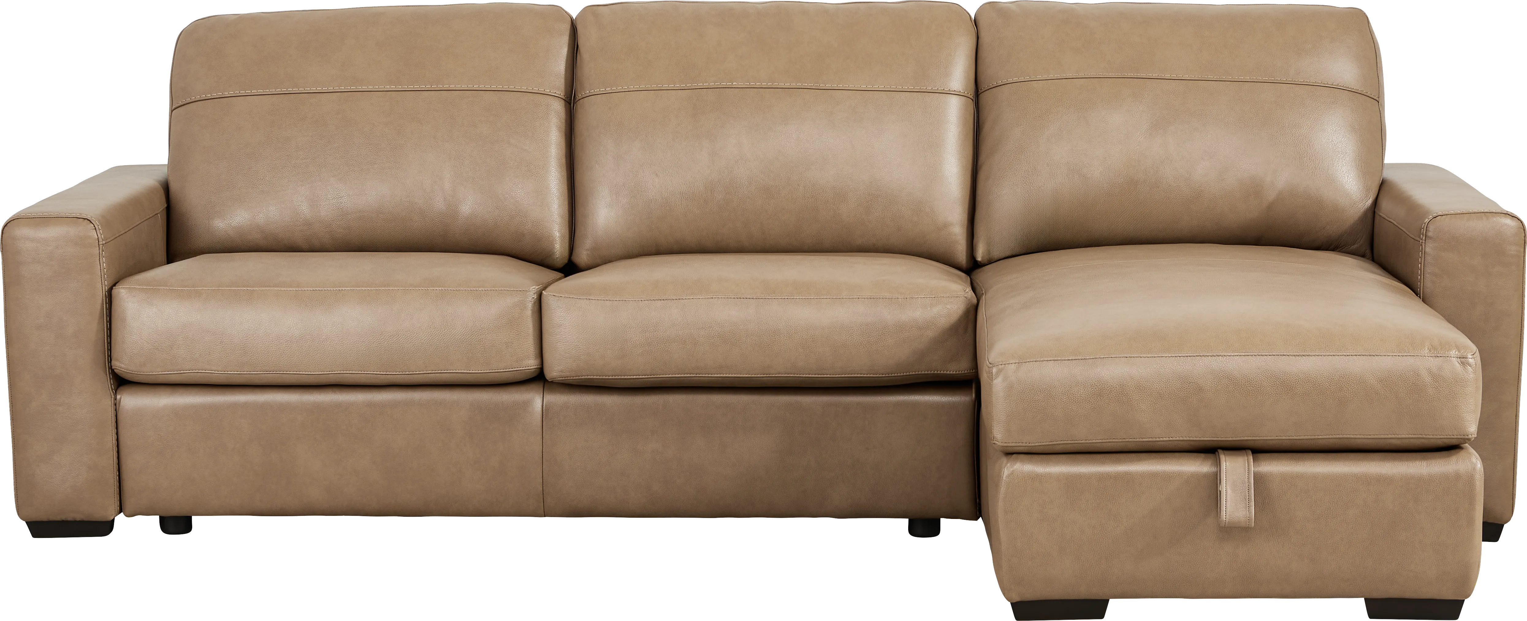Parker Saddle Leather 2 Pc Sectional - Thumbnail - Image 1