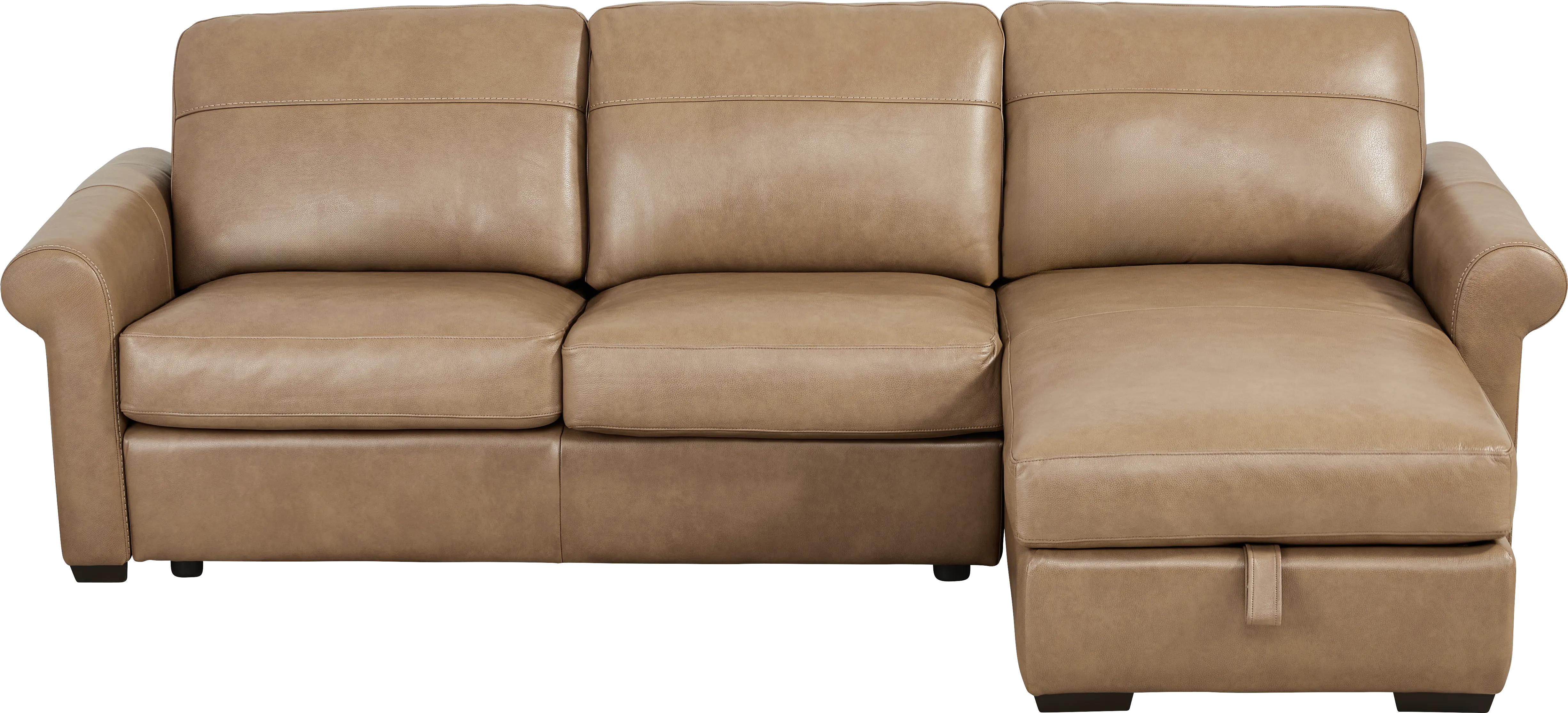 Parker Saddle Leather 2 Pc Sectional - Image 2
