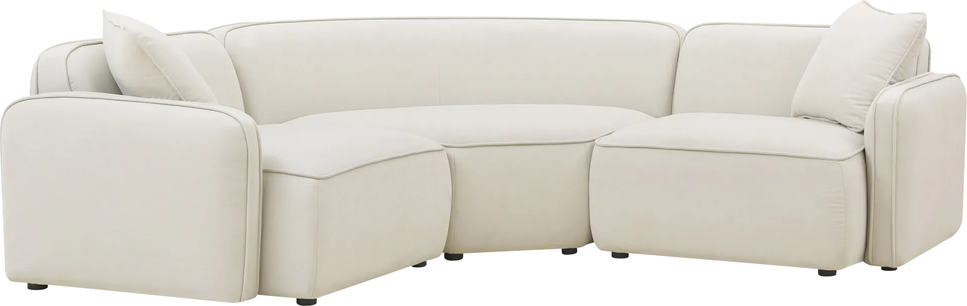 Ariam Beige 3PC Modular Sectional - Image 1