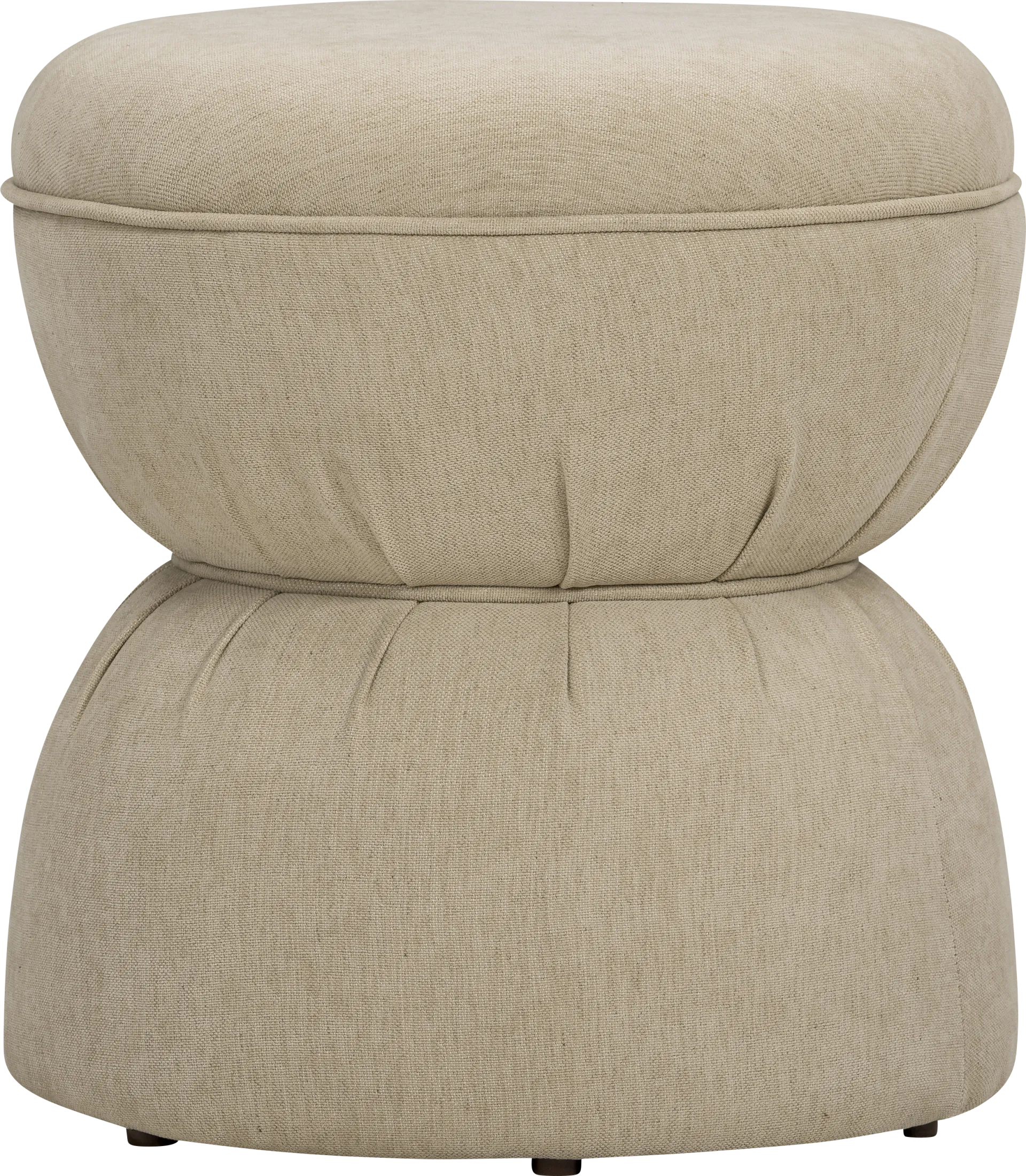 Ariam Brown Ottoman - Image 1