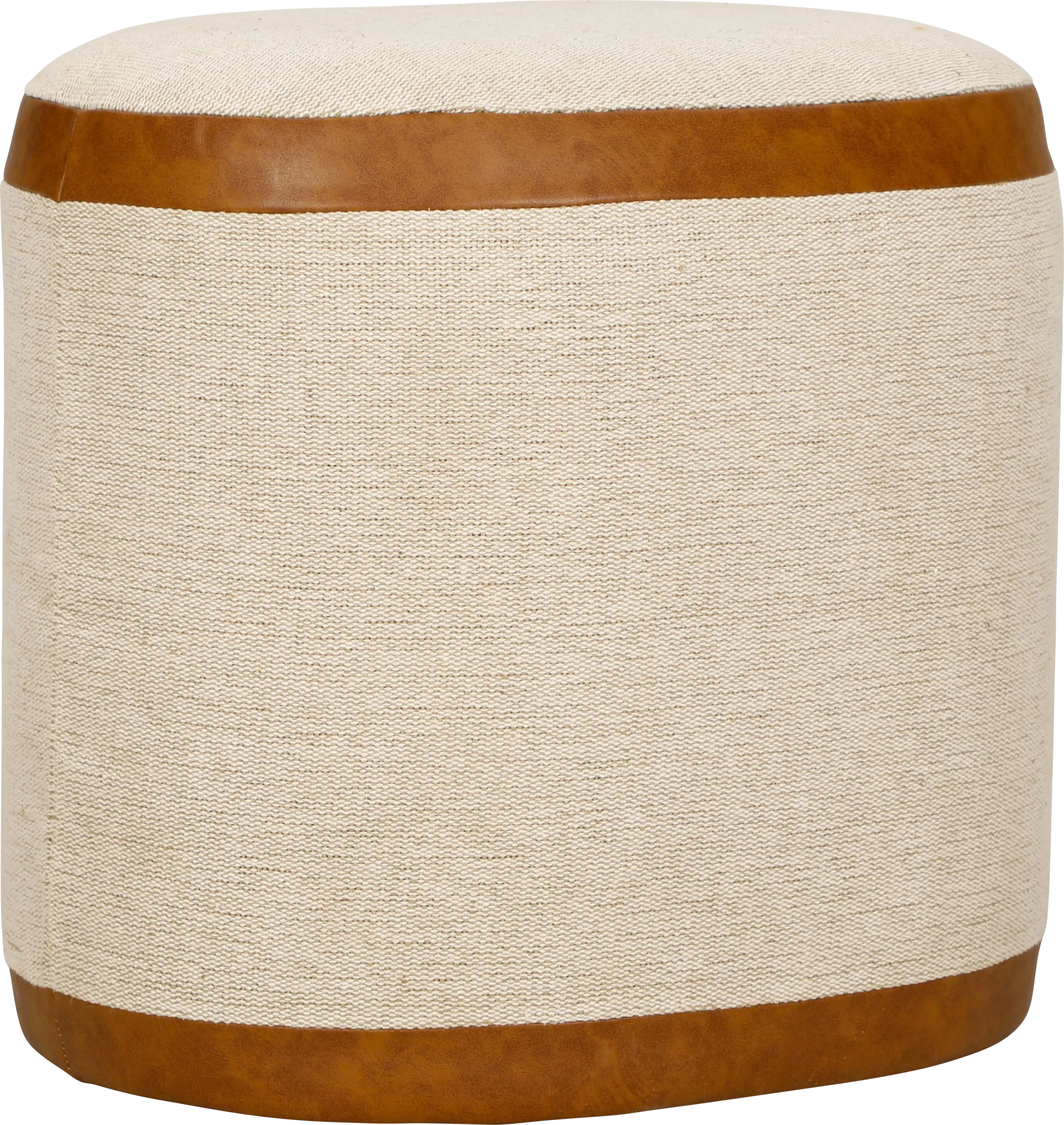 Raziel Brown Pouf - Image 1