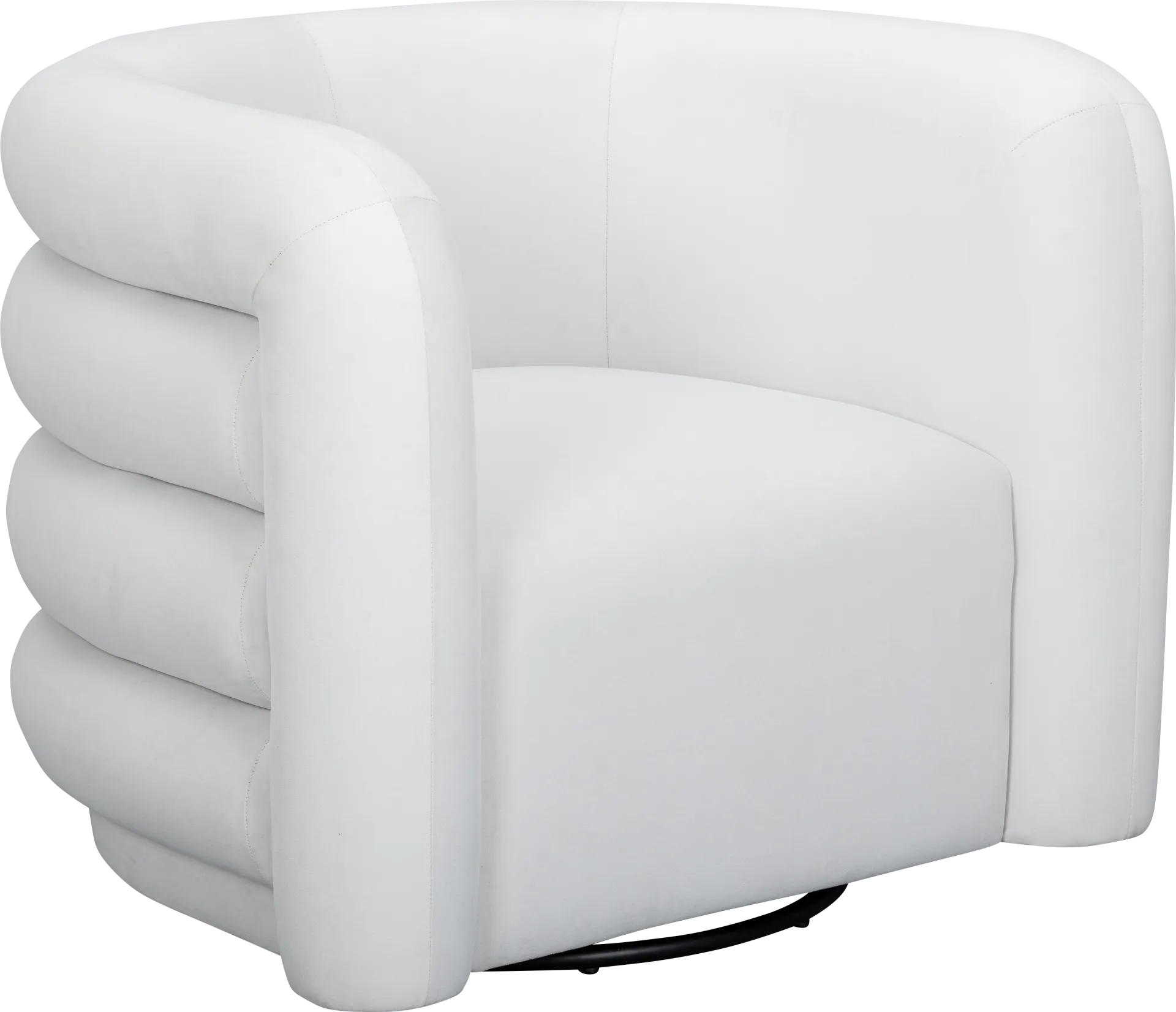Jannah Beige Swivel Accent Chair - Image 1