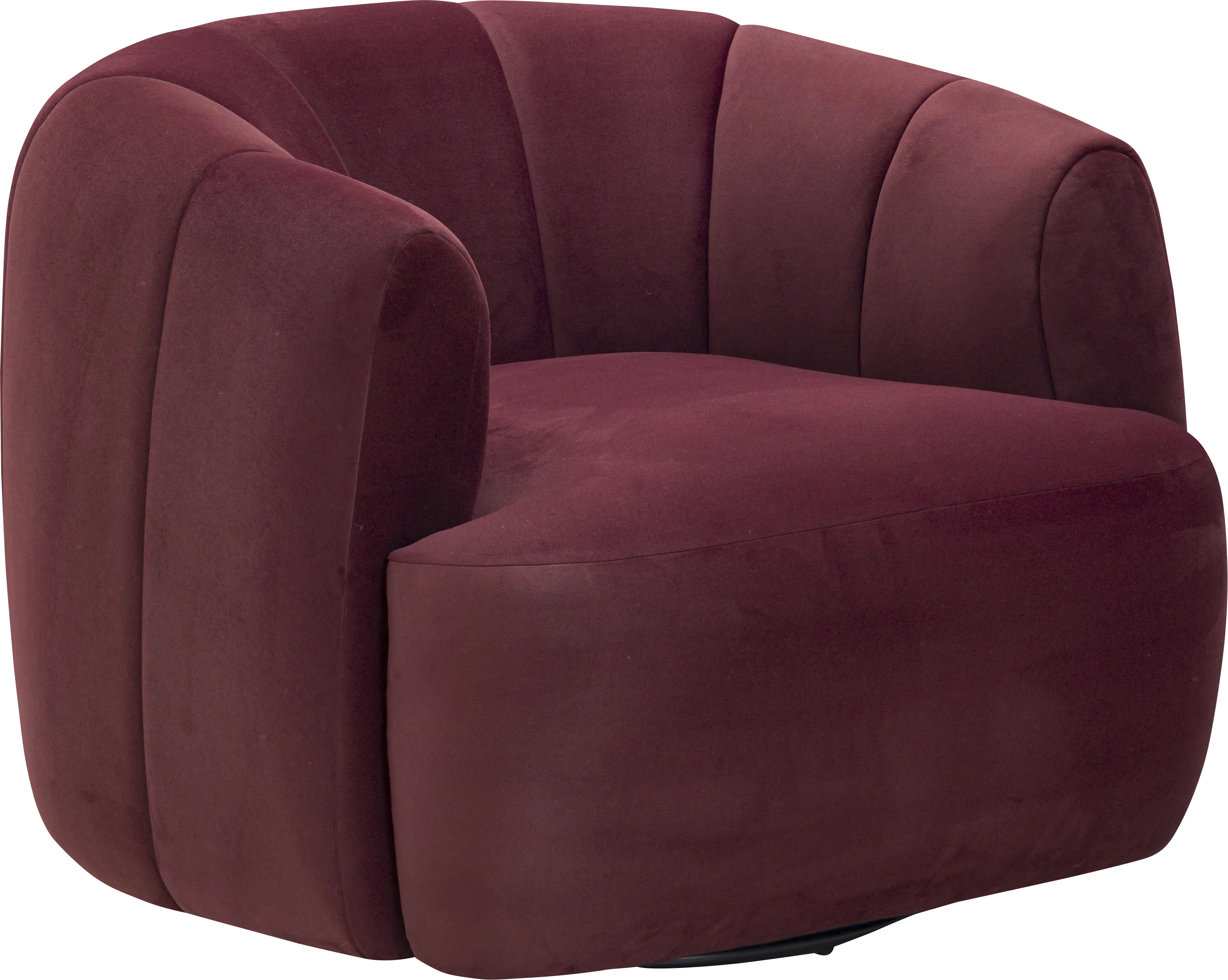 Cerviel Red Swivel Accent Chair - Image 1