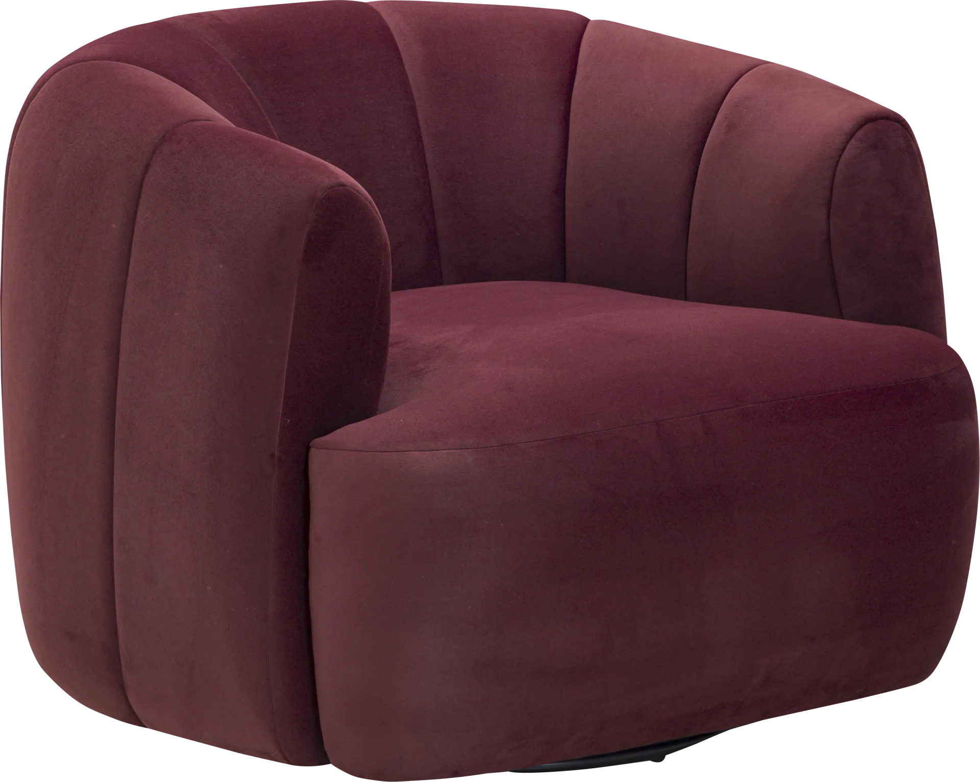 Cerviel Red Swivel Accent Chair - Image 1