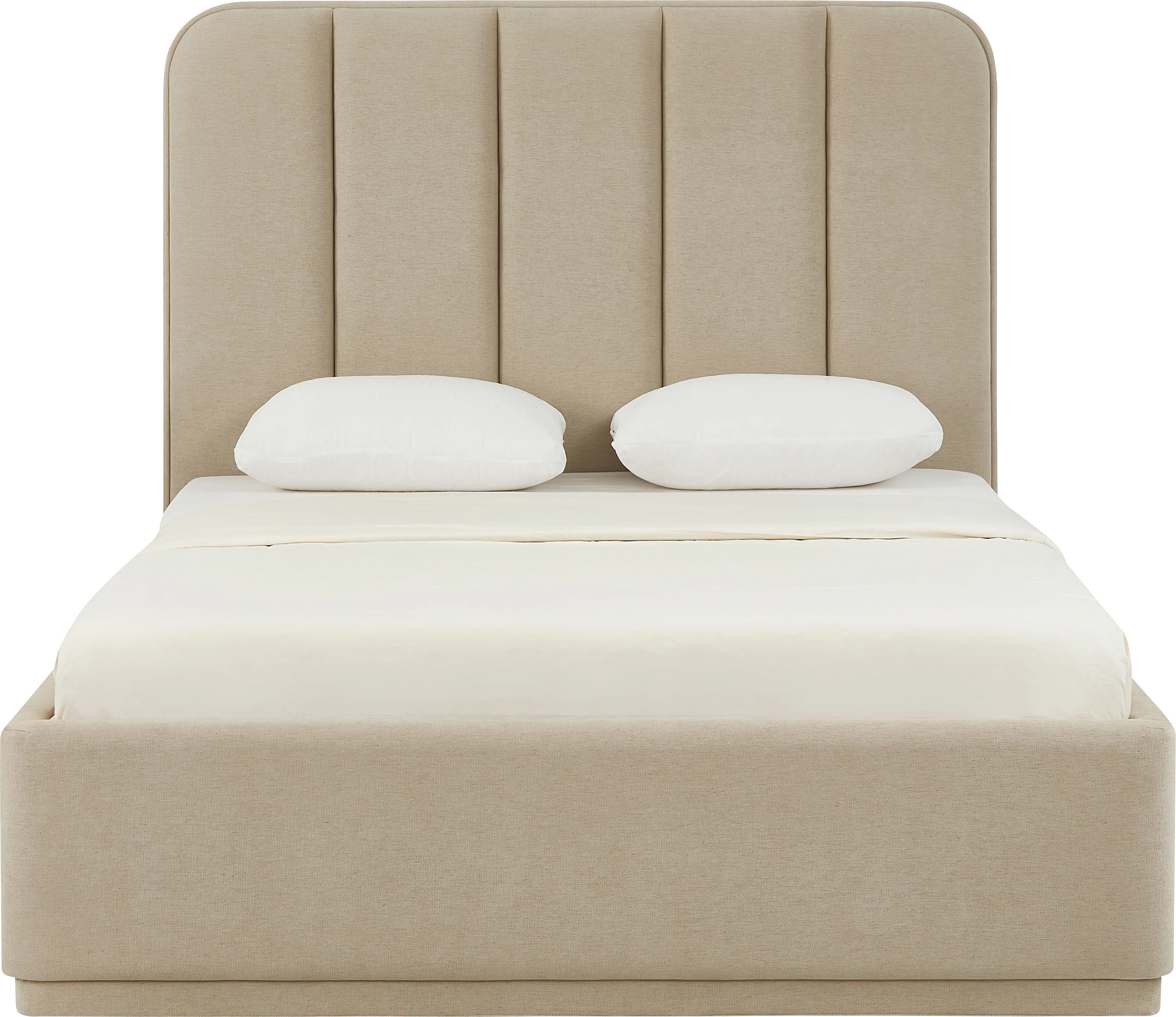 Birikti Brown Queen Bed - Thumbnail - Image 1
