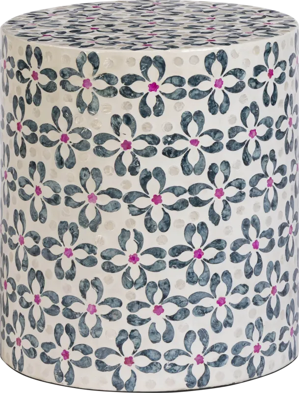Cassiel Blue Accent Table