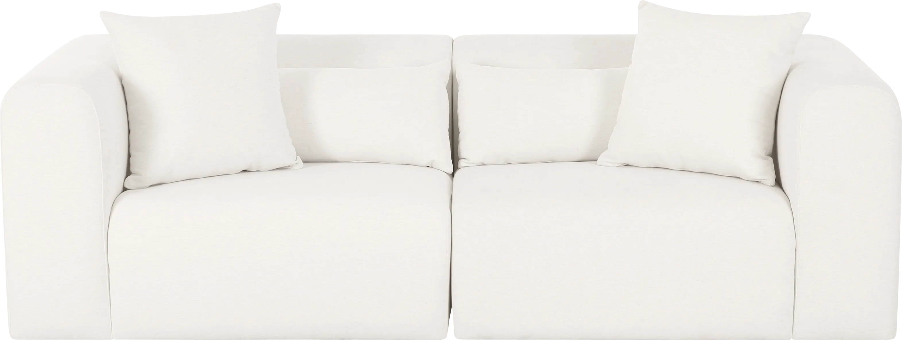 Cableswynd Beige Modular Loveseat - Thumbnail - Image 1