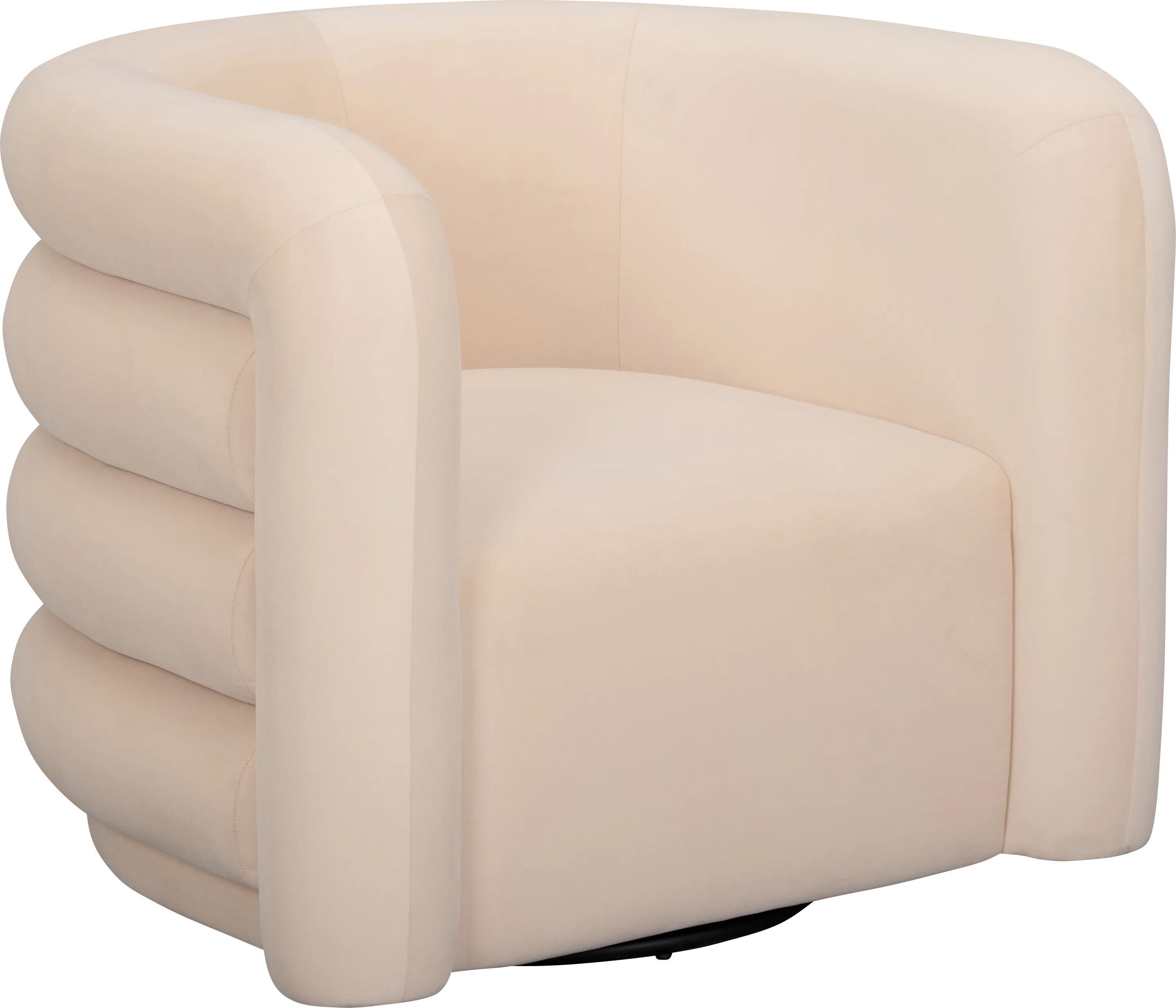 Jannah Red Swivel Accent Chair - Thumbnail - Image 1