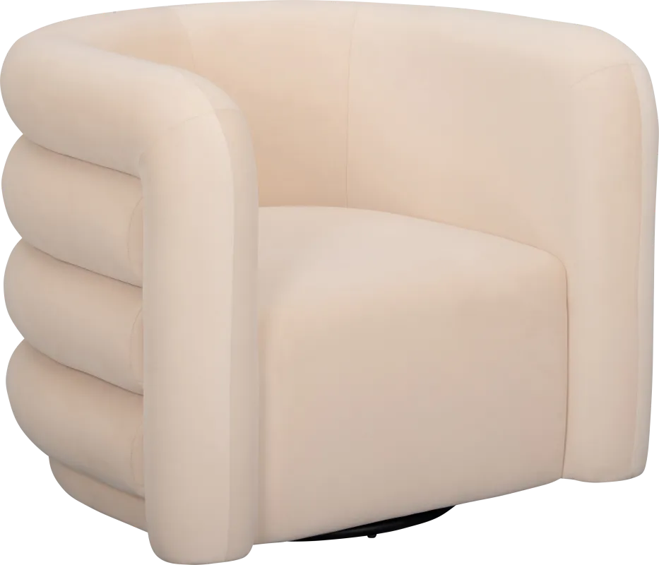 Jannah Red Swivel Accent Chair