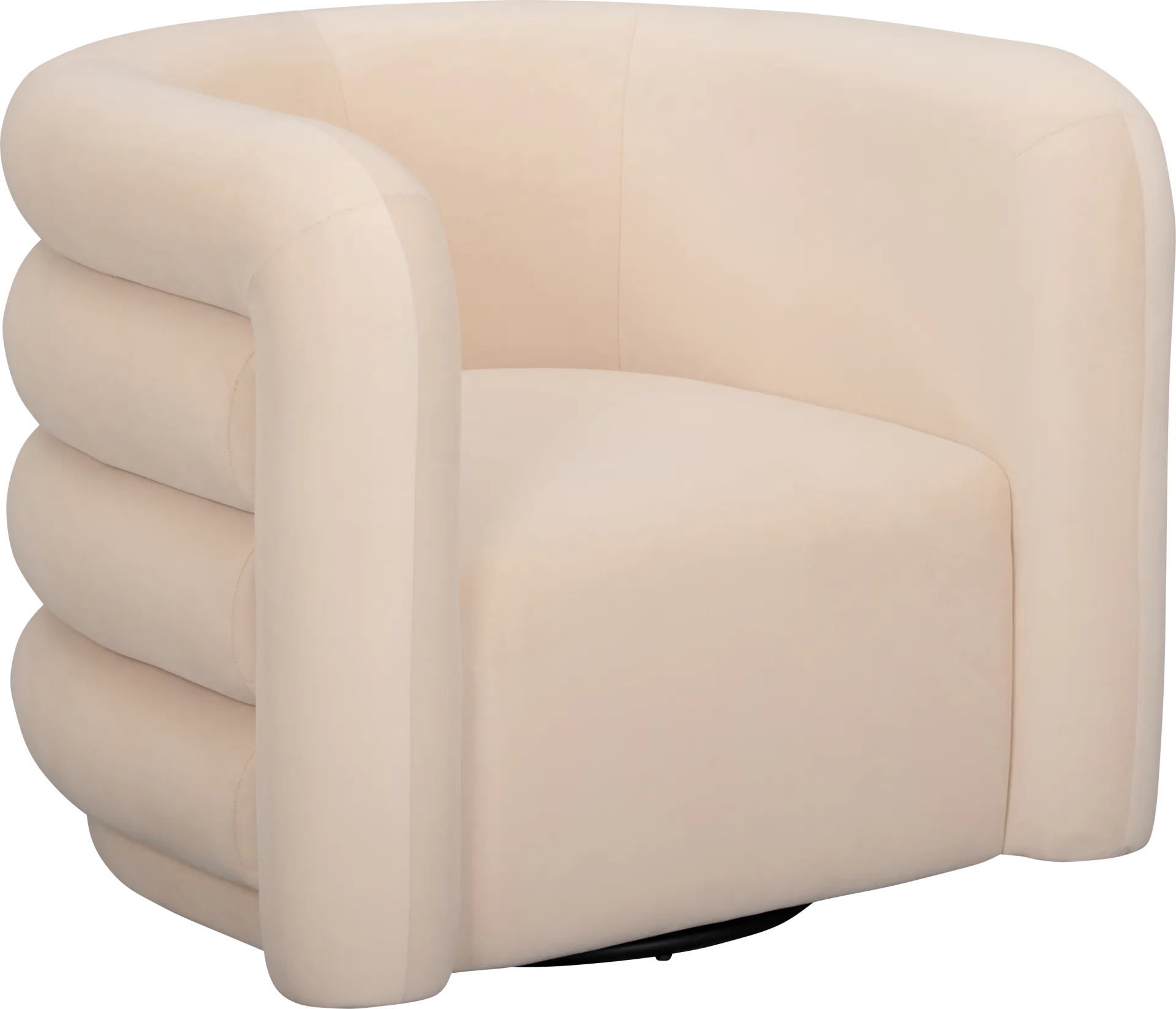 Jannah Red Swivel Accent Chair - Image 1