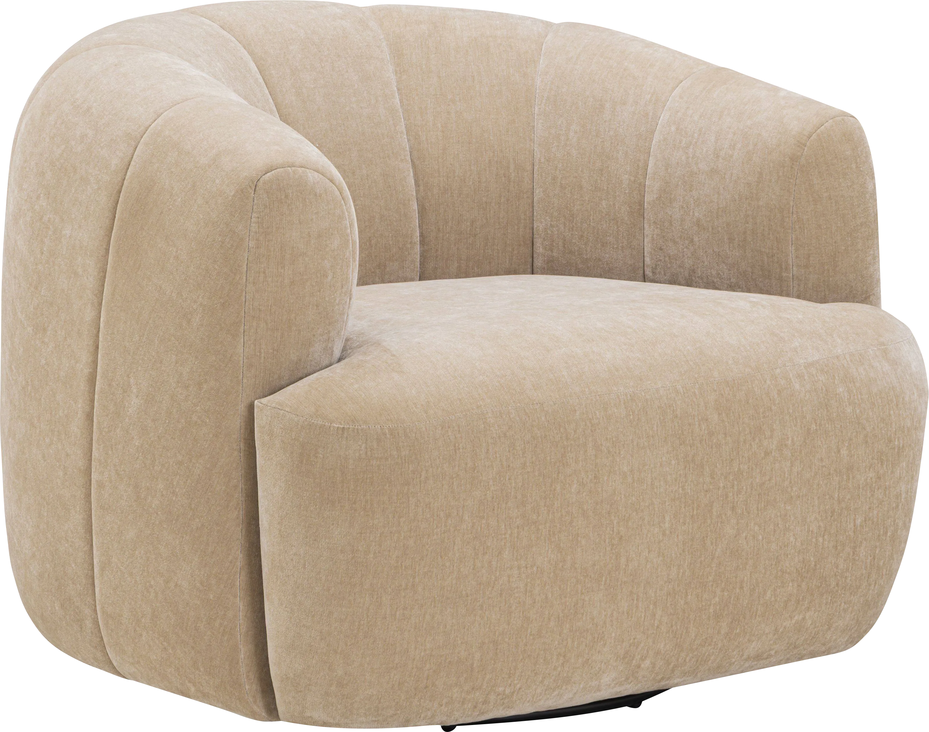 Cerviel Beige Swivel Accent Chair - Image 1