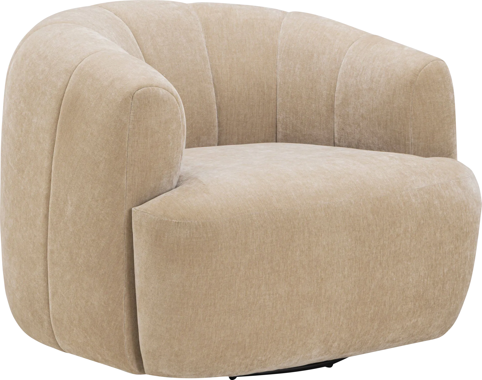 Cerviel Beige Swivel Accent Chair - Image 1