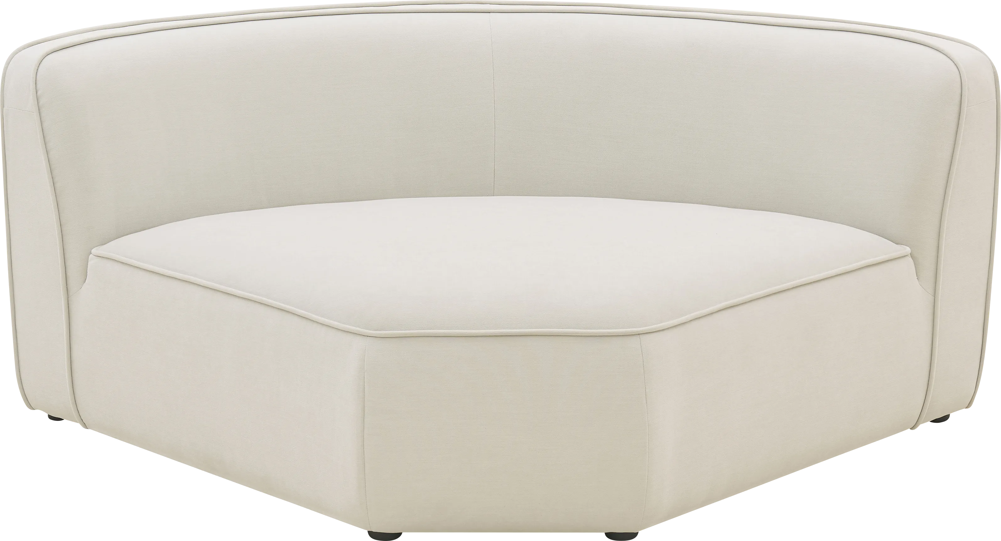 Ariam Brown Wedge Corner Chair - Thumbnail - Image 1