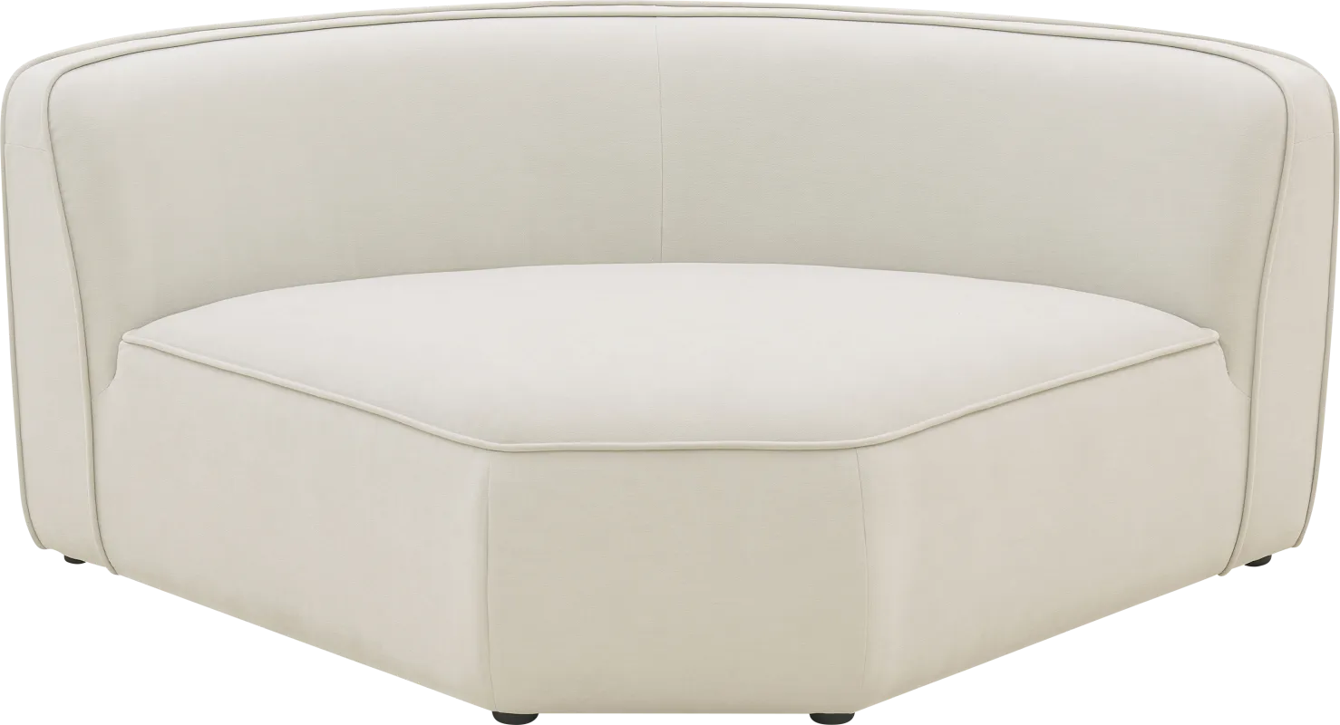 Ariam Brown Wedge Corner Chair