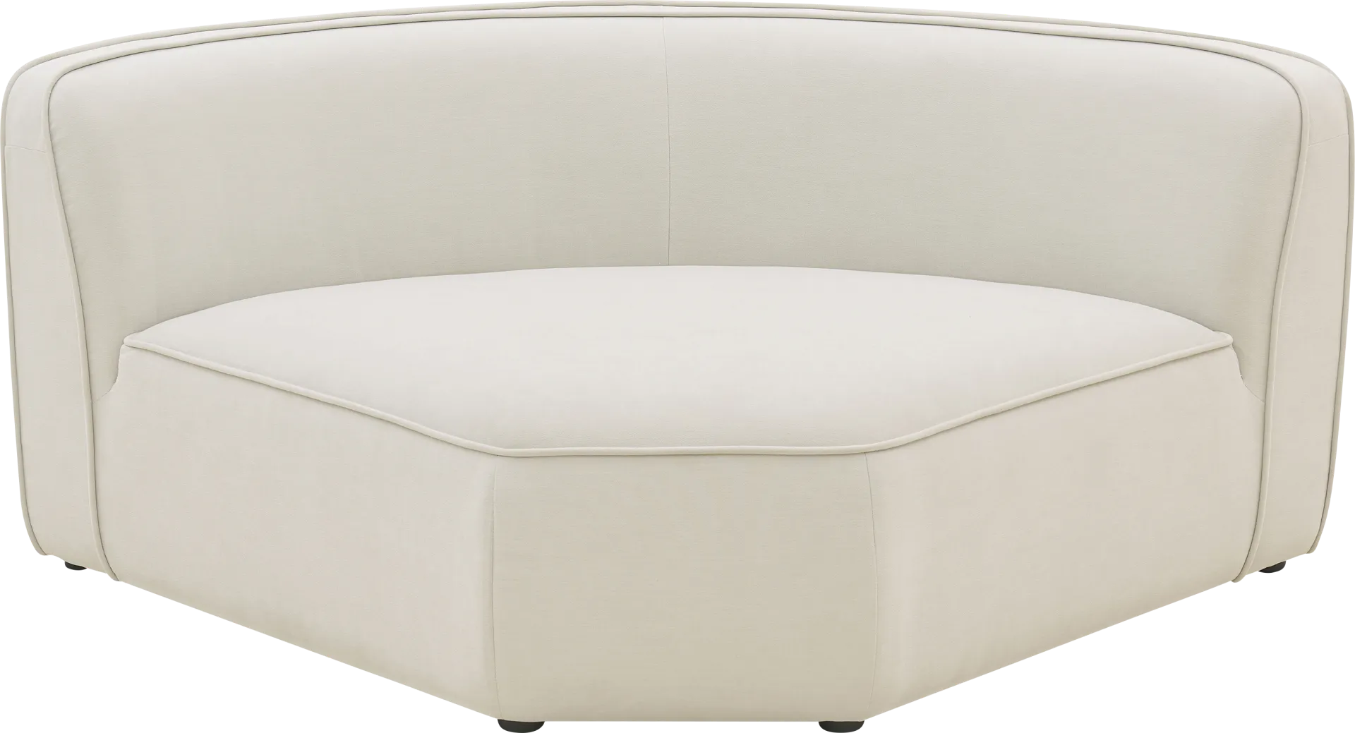 Ariam Brown Wedge Corner Chair - Image 1