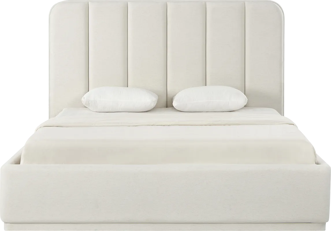 Birikti Beige King Bed