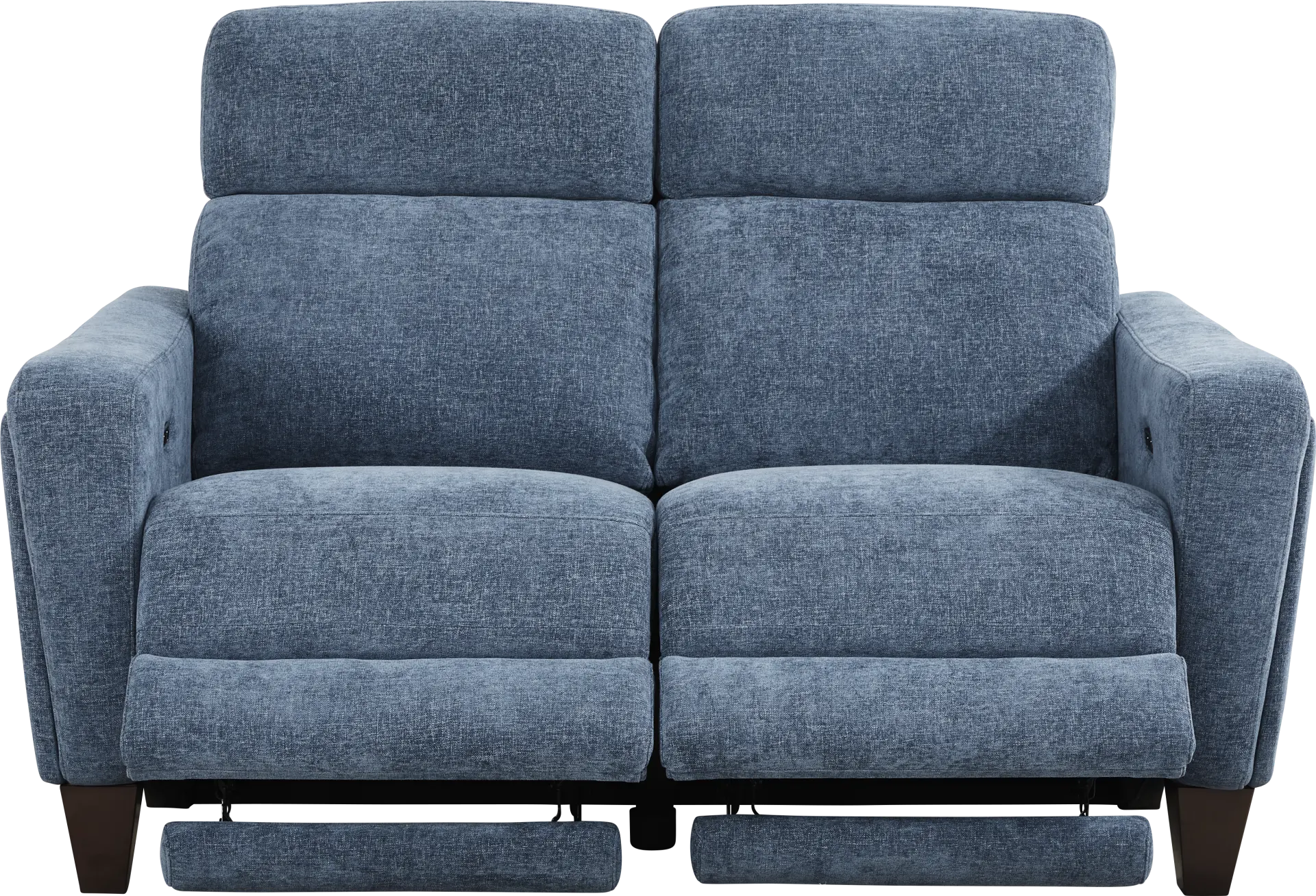Ferguson Denim Dual Power Reclining Loveseat