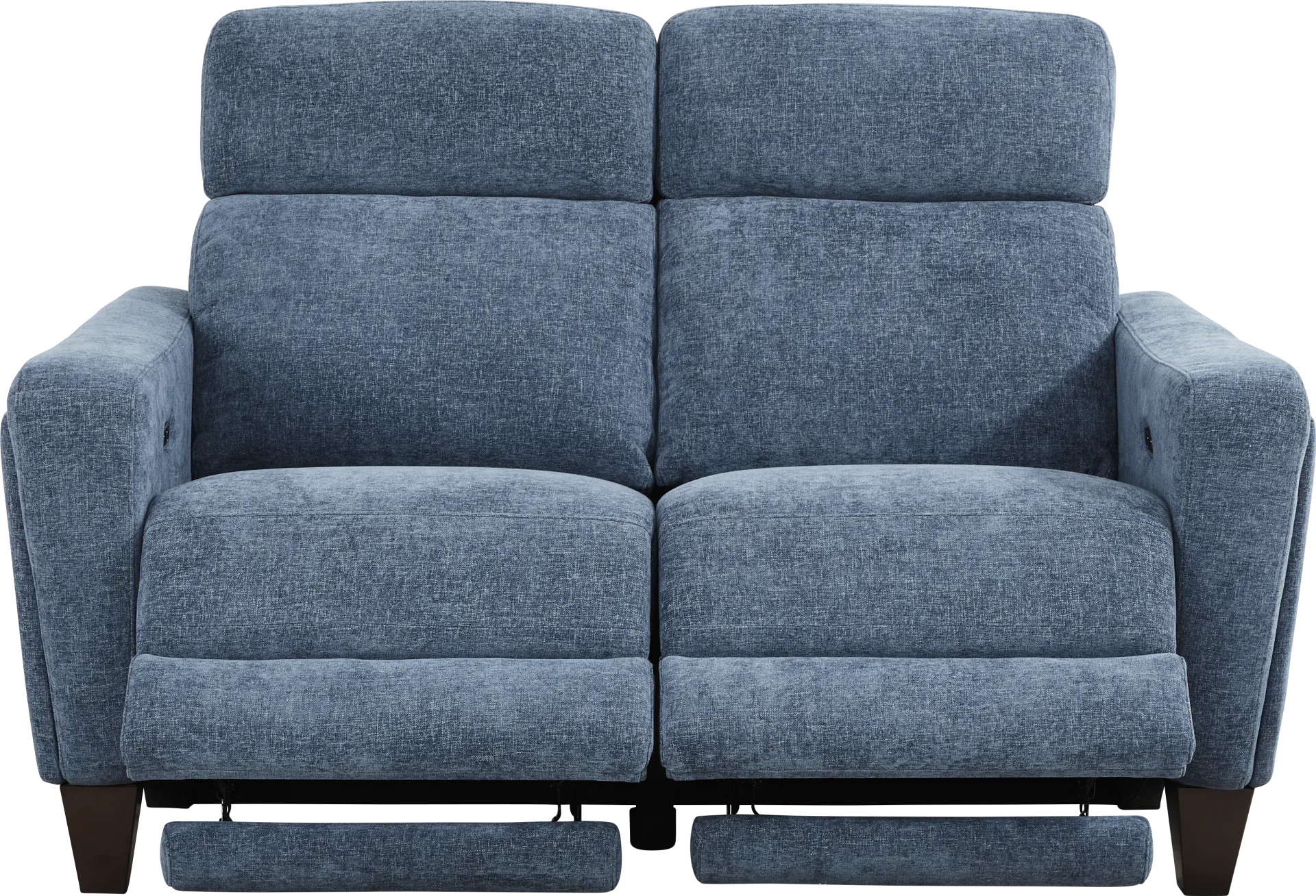 Ferguson Denim Dual Power Reclining Loveseat - Image 1