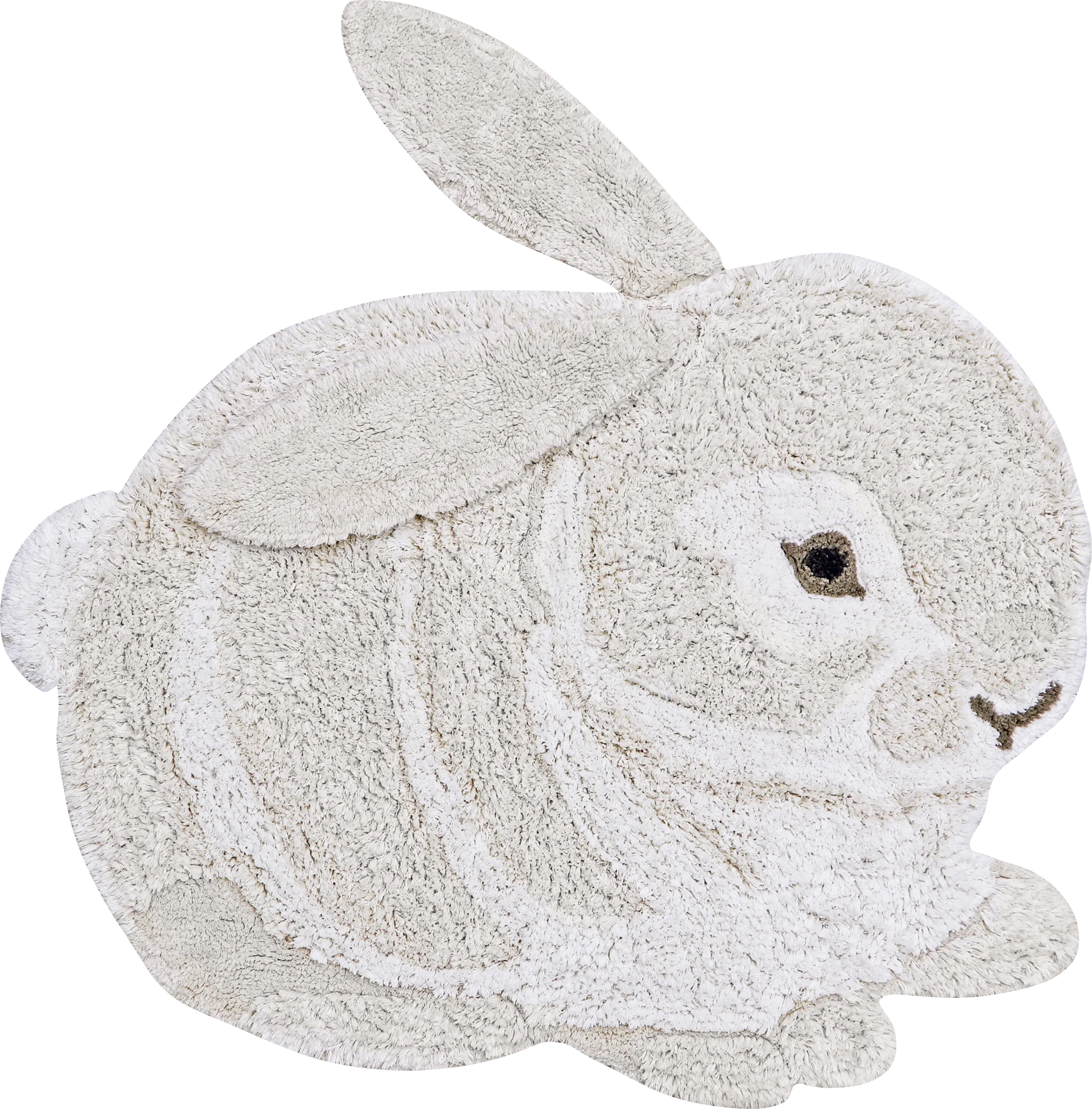 Kids Bunny Natural 4'3 x 4'5 Machine Washable Rug - Thumbnail - Image 1