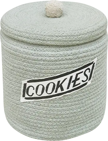 Kids Cookie Jar Blue/Sage Basket