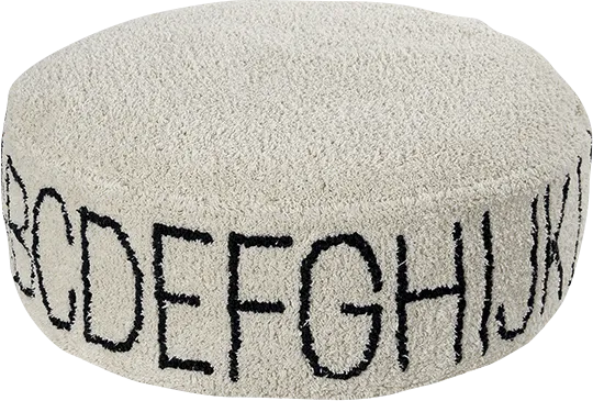 Kids ABC Natural Pouf - Image 1