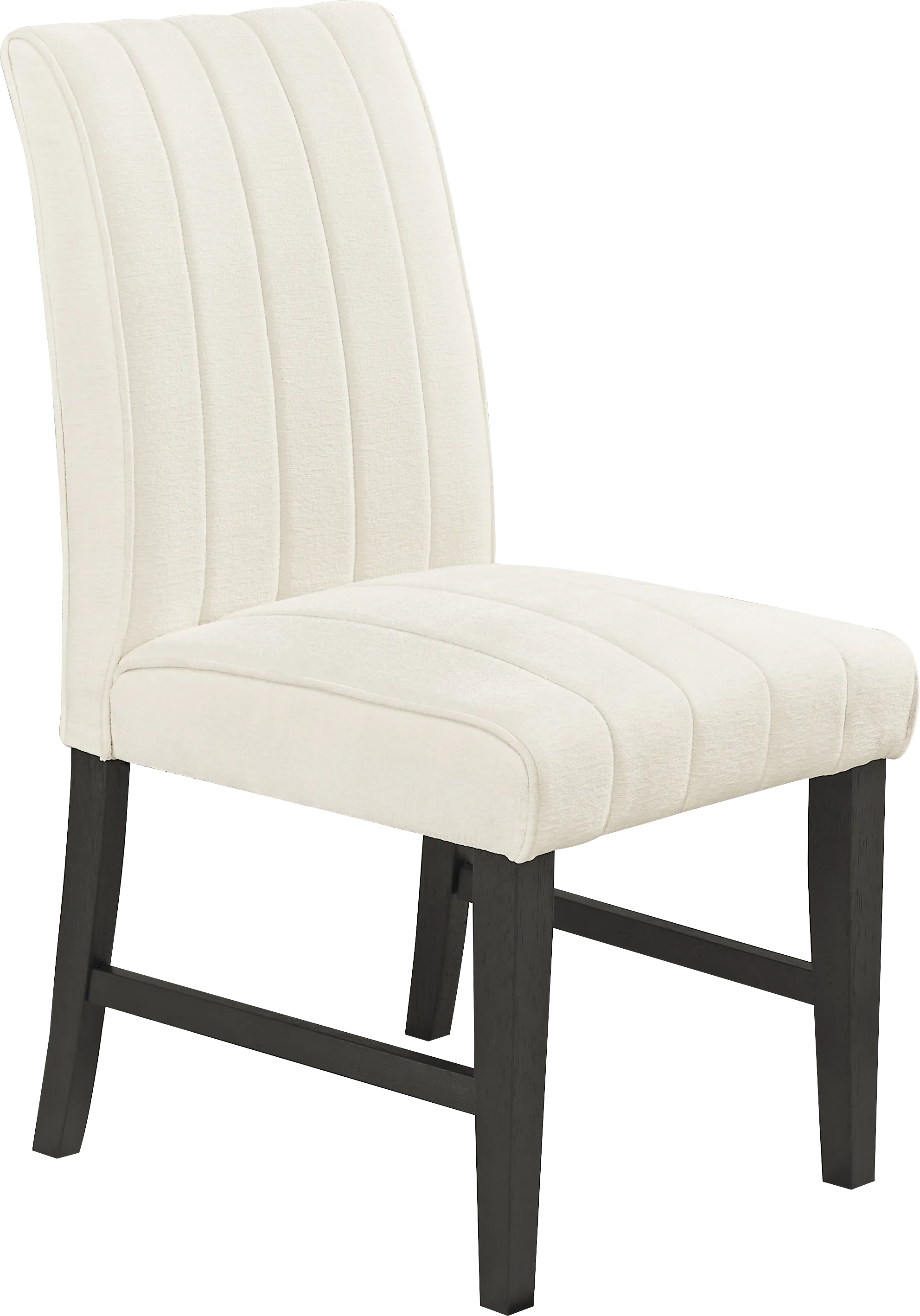 Kendall Black 5 Pc Oval Dining Room with White Side Chairs - Thumbnail - Image 5