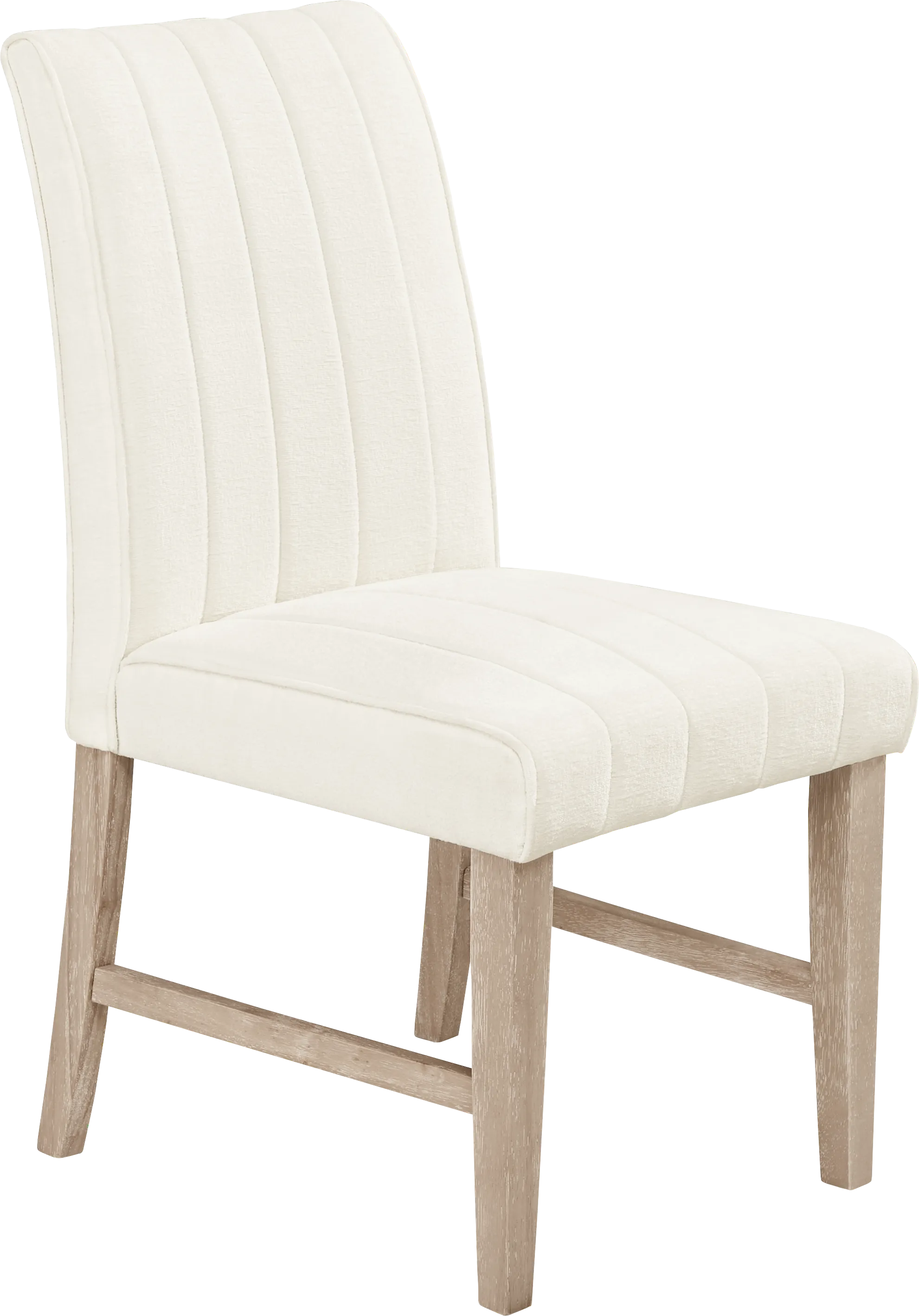 Kendall Natural 5 Pc Oval Dining Room with White Side Chairs - Thumbnail - Image 5