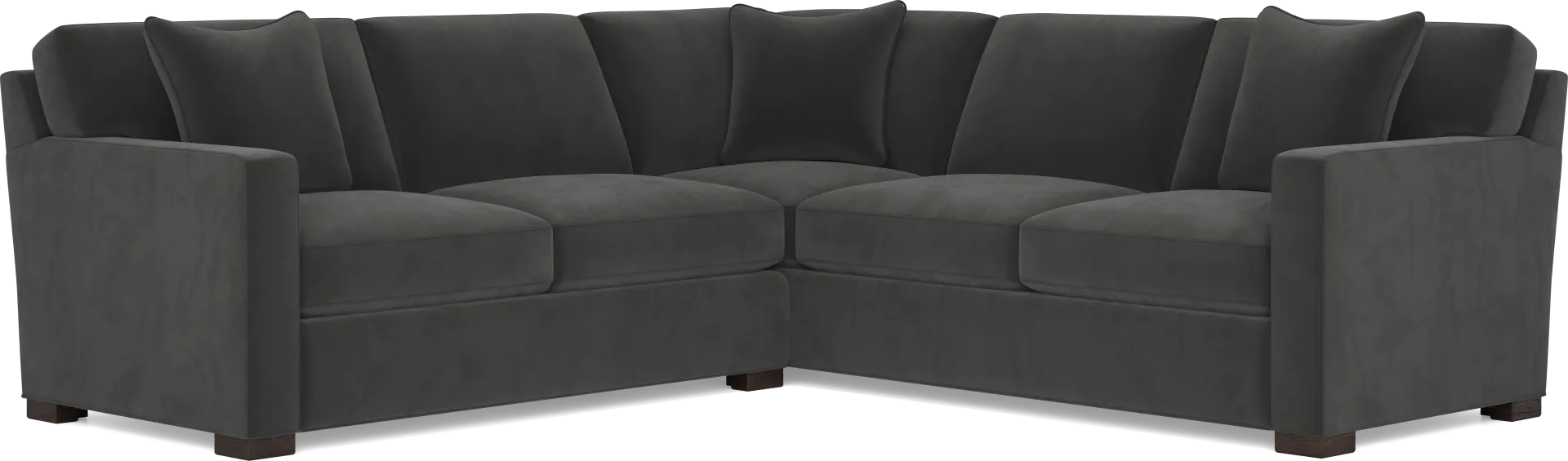 Harmonie Gunmetal 2 Pc Sectional