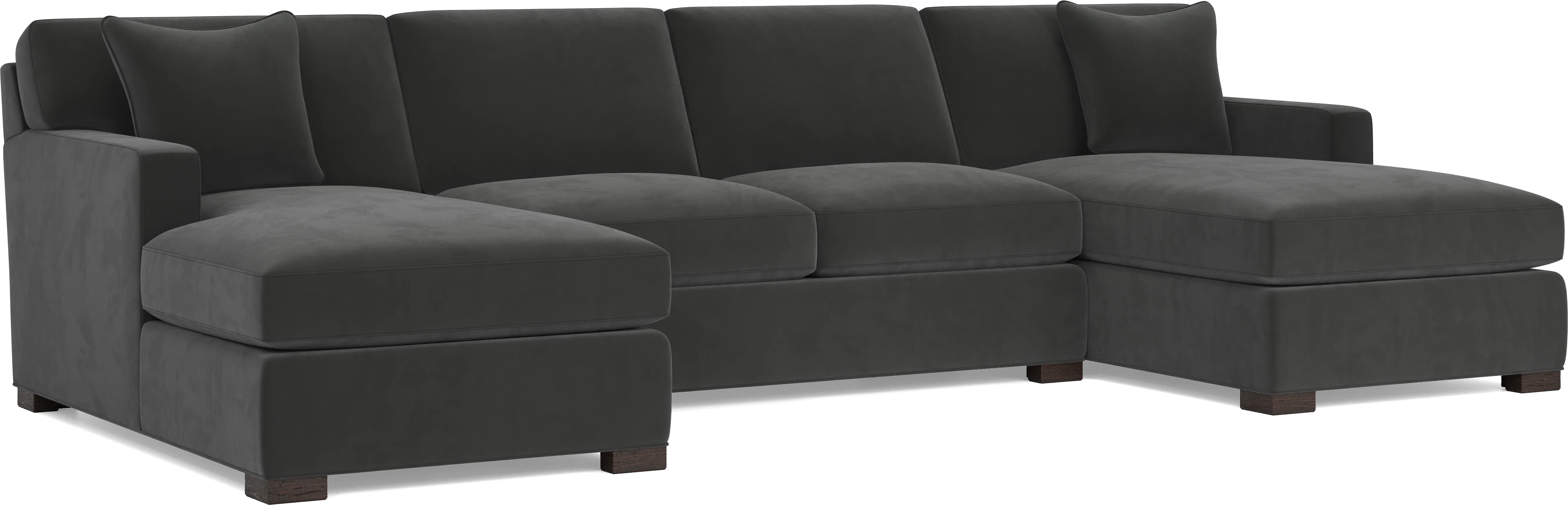 Harmonie Gunmetal 3 Pc Gel Foam Sleeper Sectional - Thumbnail - Image 1