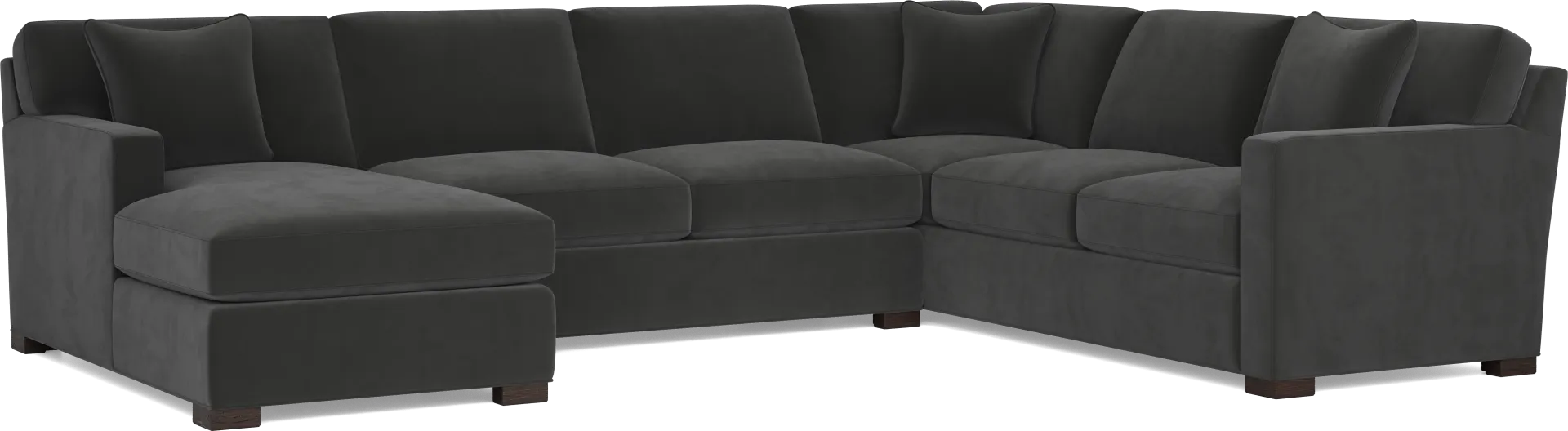 Harmonie Gunmetal 3 Pc Sectional - Image 1