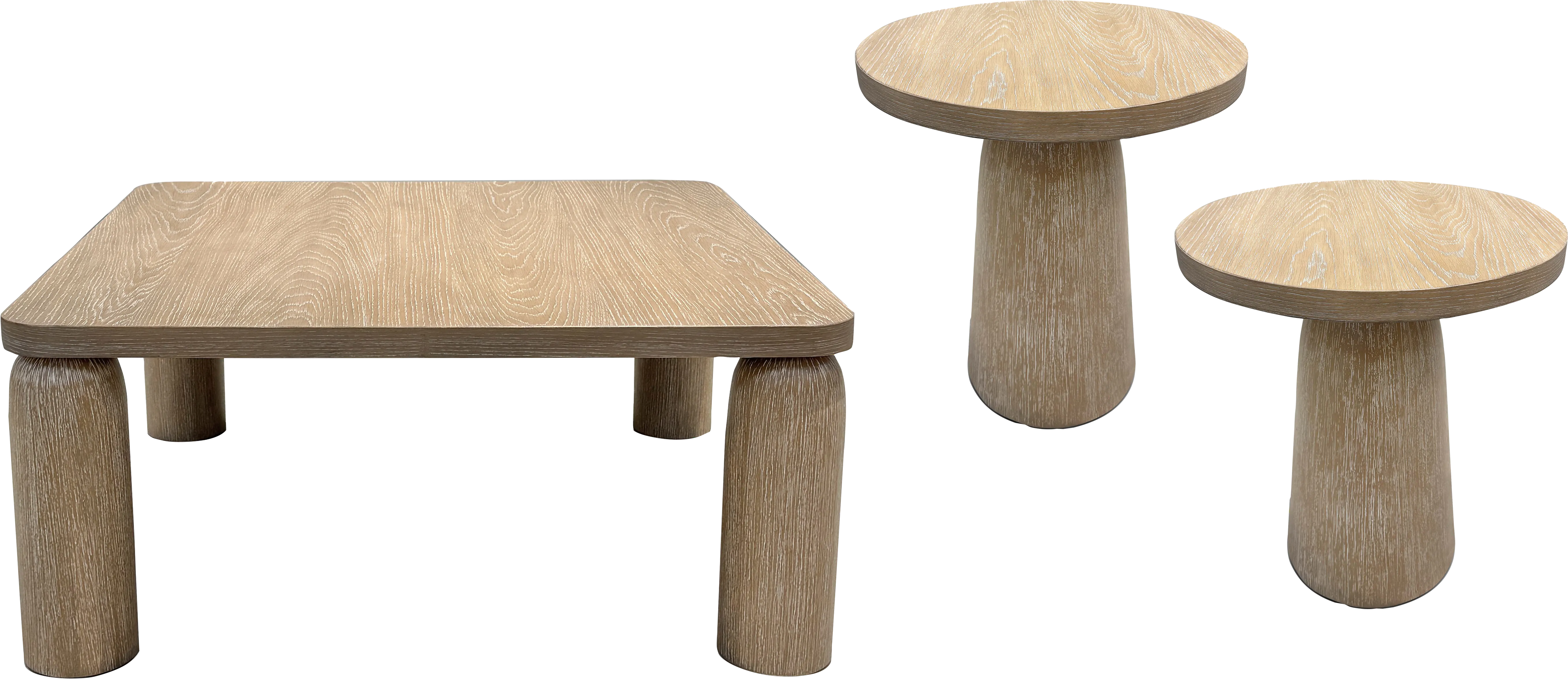 Stefano Taupe 3 Pc Table Set - Thumbnail - Image 1