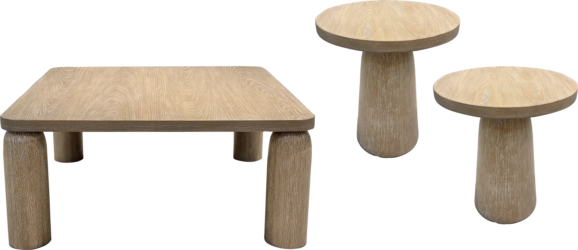 Stefano Taupe 3 Pc Table Set
