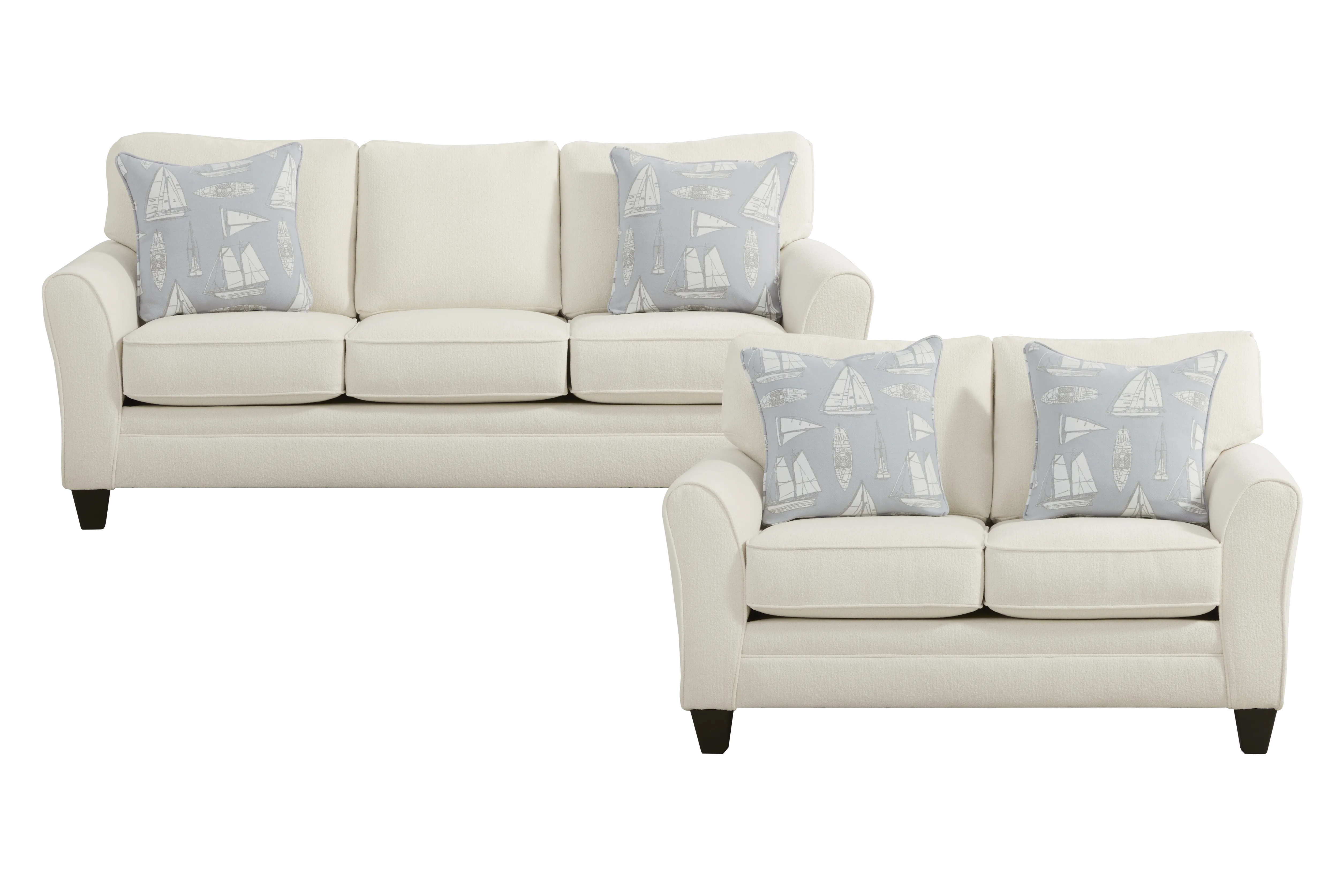 Eleanor White Loveseat - Thumbnail - Image 2