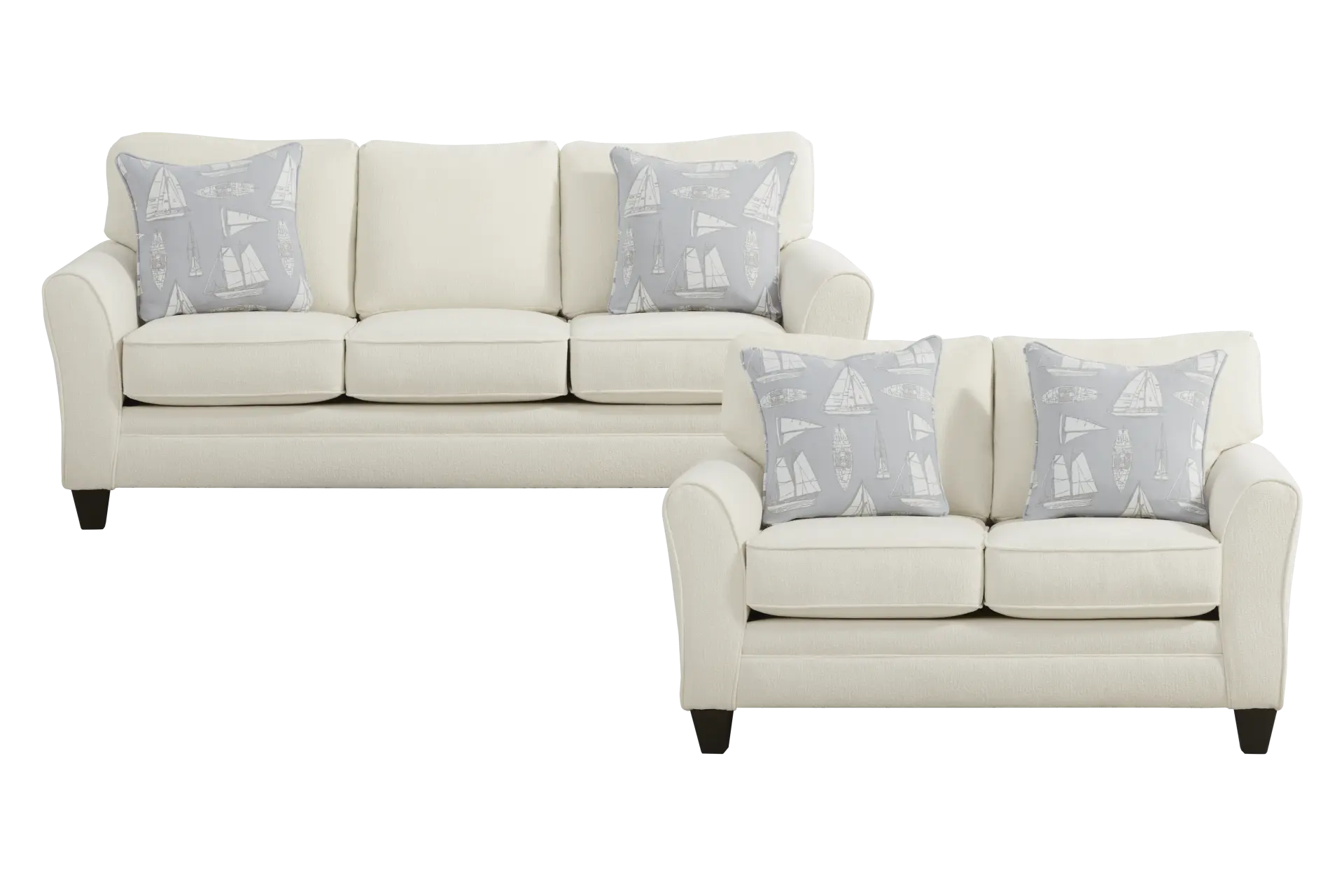 Eleanor White 2 Pc Living Room