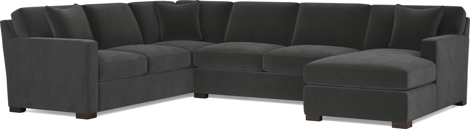 Harmonie Gunmetal 3 Pc Sectional - Image 1