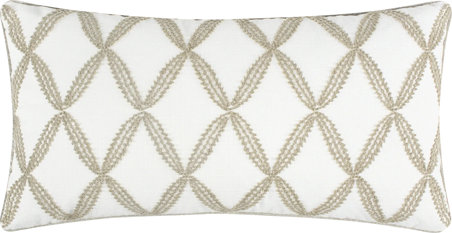 Yasoz White/Navy Accent Pillow - Thumbnail - Image 1