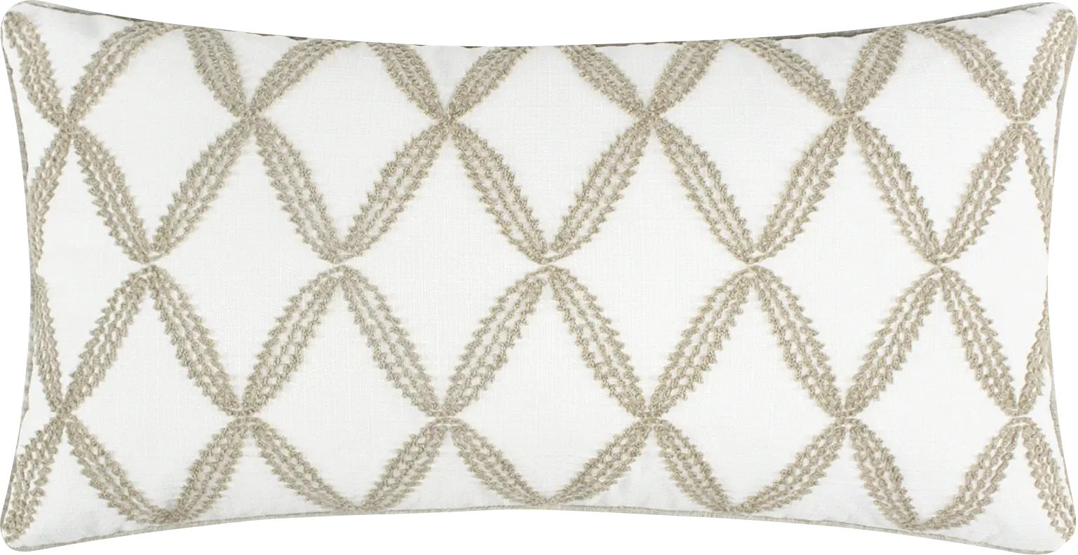 Yasoz White/Navy Accent Pillow