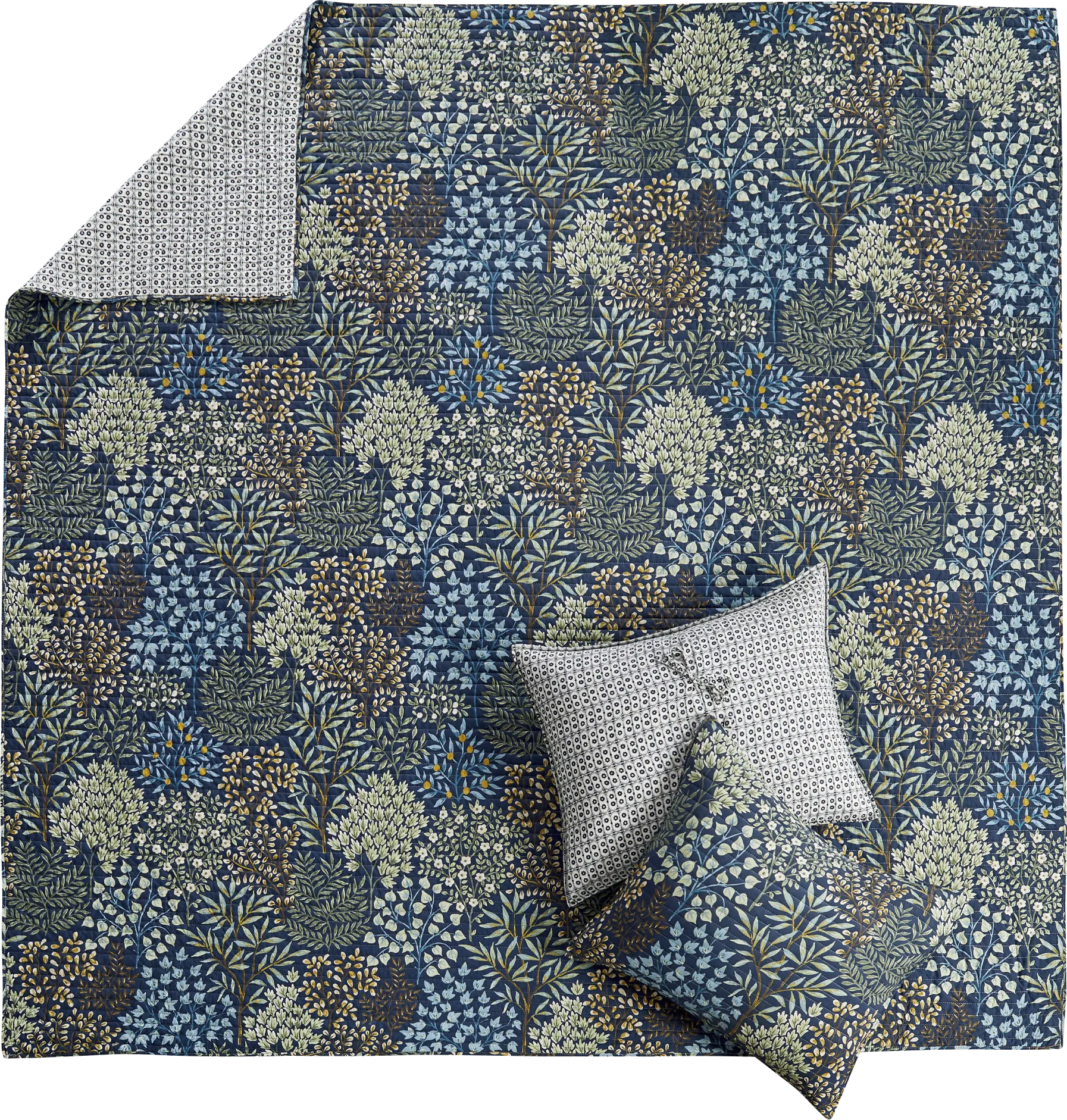 Nomalu Navy 3 Pc King Quilt Set - Image 1