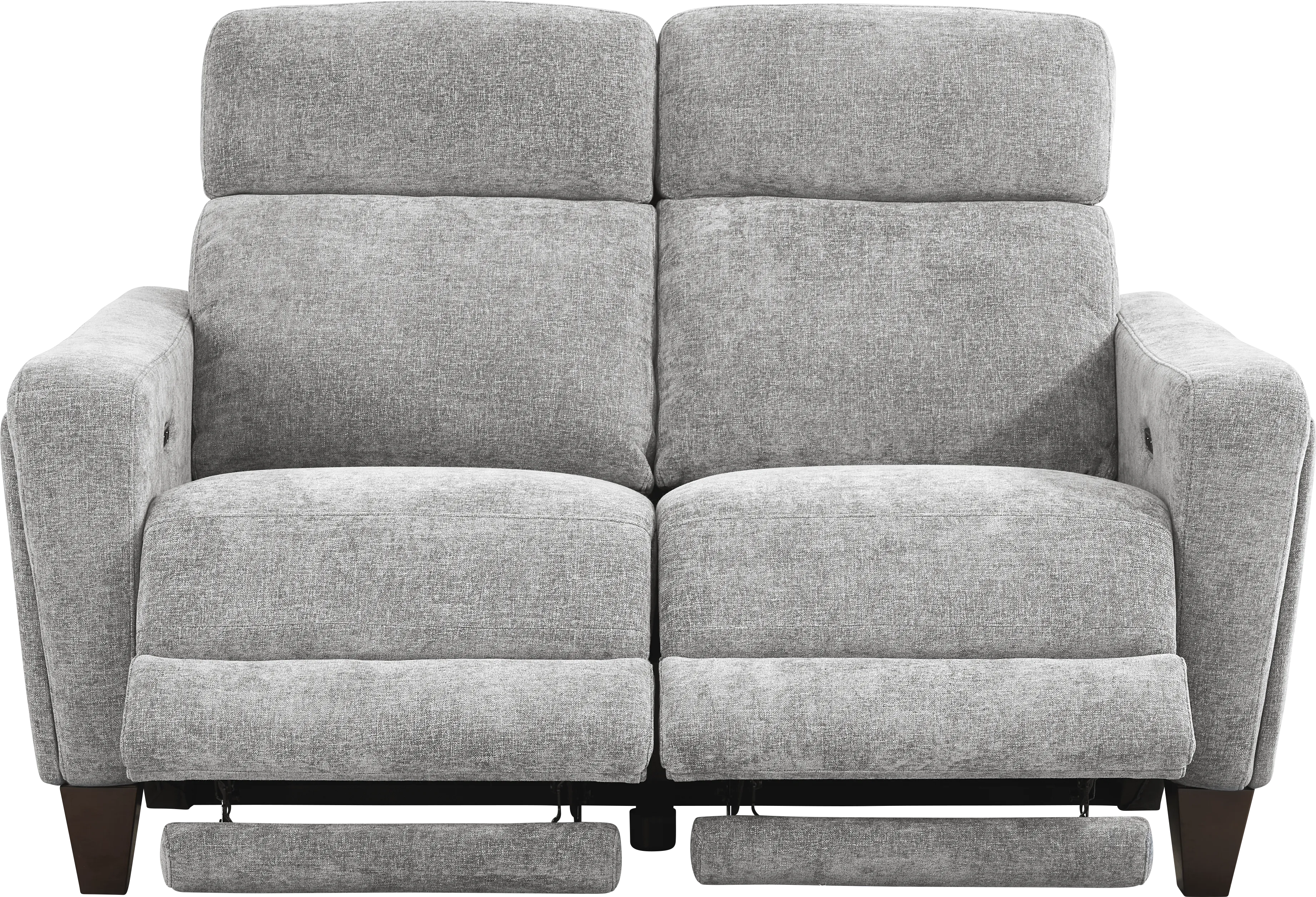 Ferguson Gray Dual Power Reclining Loveseat - Thumbnail - Image 1