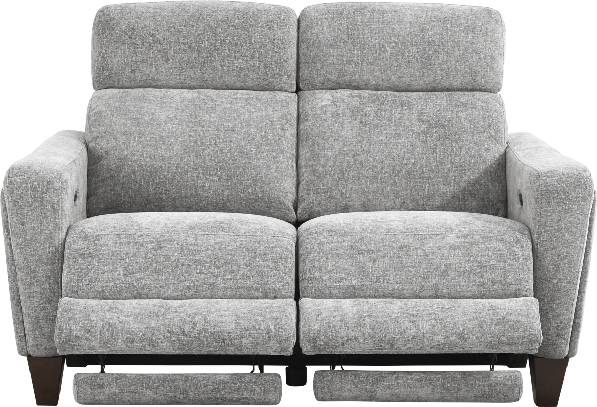 Ferguson Gray Dual Power Reclining Loveseat