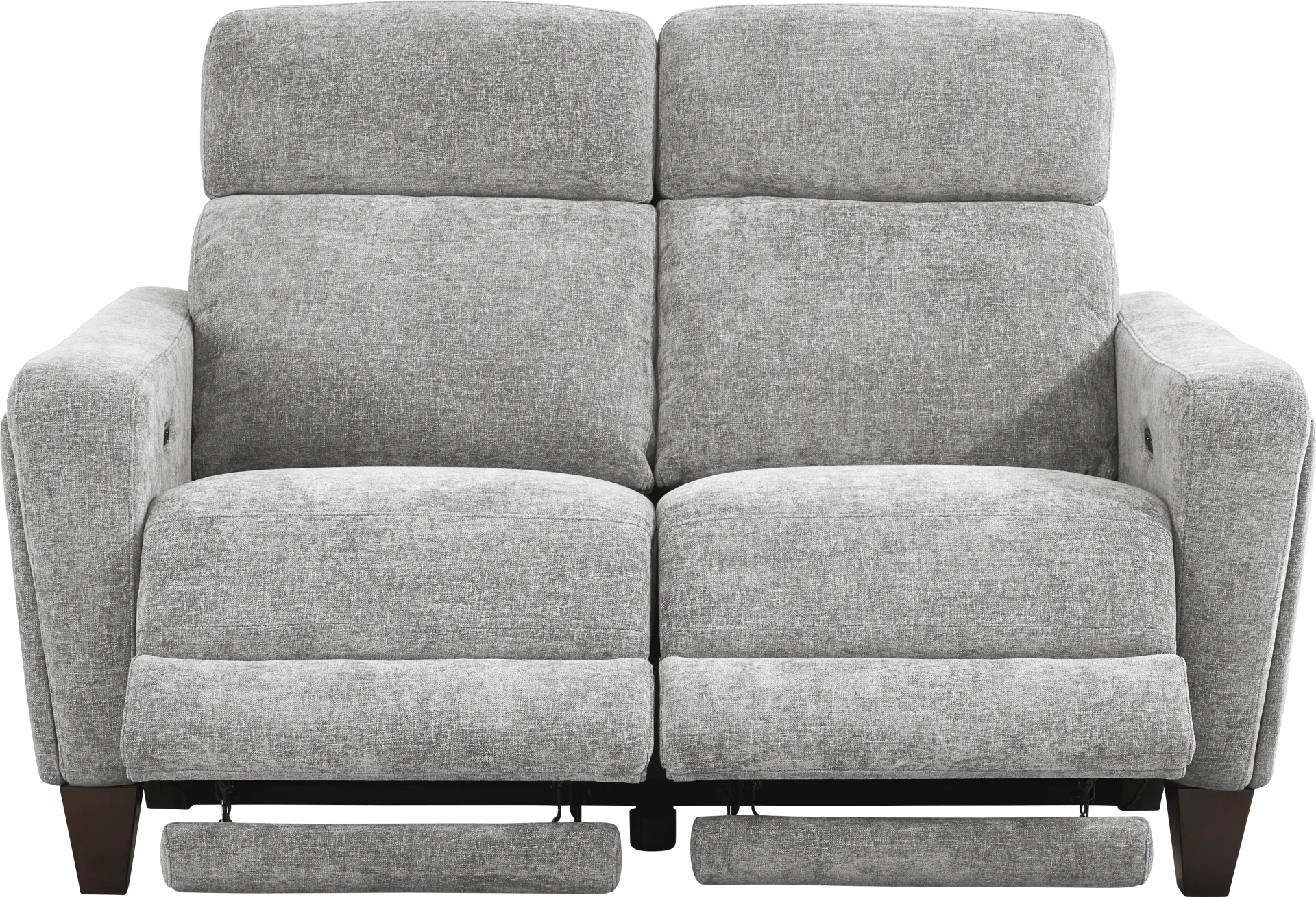 Ferguson Gray Dual Power Reclining Loveseat - Image 1