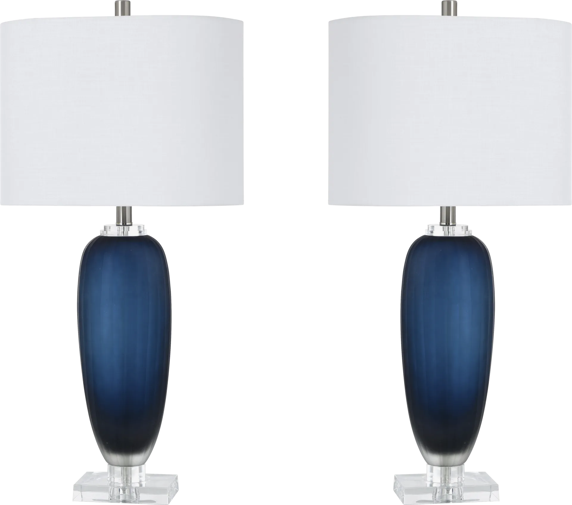 Tarnow Loop Blue Table Lamp Set of 2 - Image 1