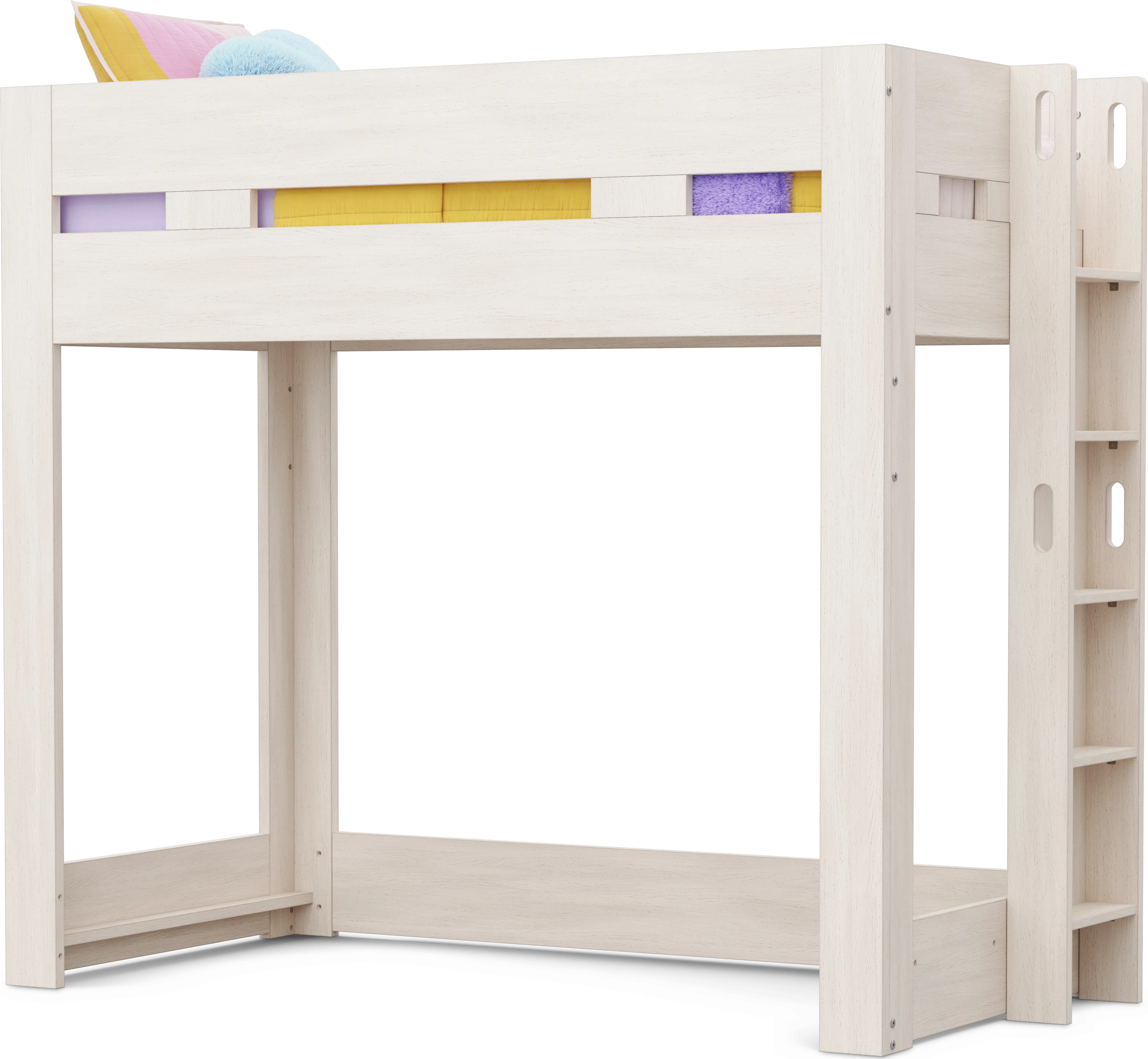 Kids Sierra Summit Linen Twin Loft Bed - Thumbnail - Image 1