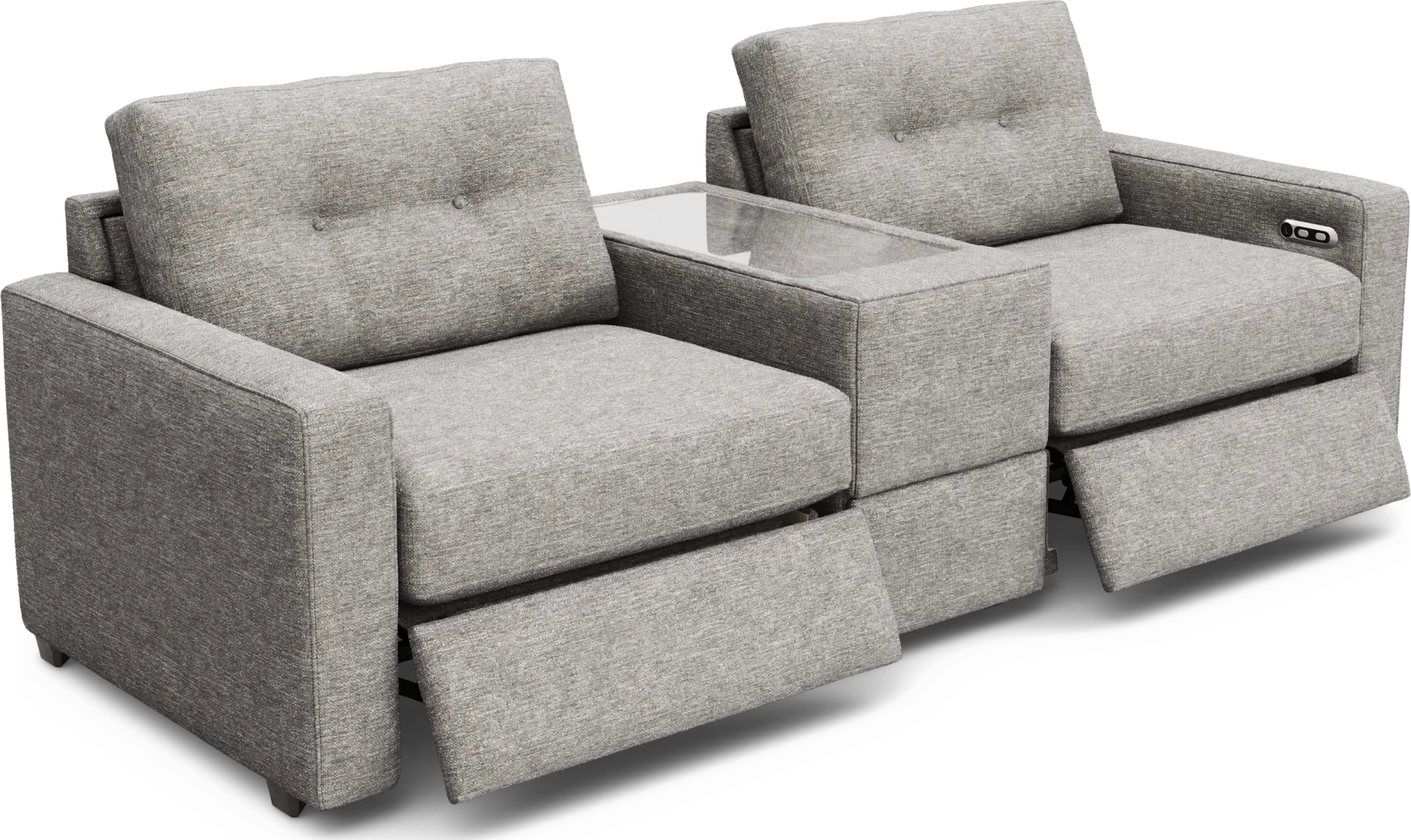 Gray 3 Pc Power Reclining ModularOne